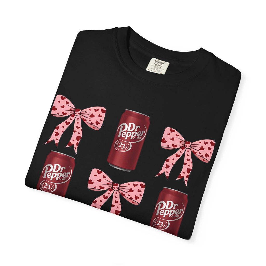 Dr Pepper Cans & Pink Polka Dot Bows T-Shirt