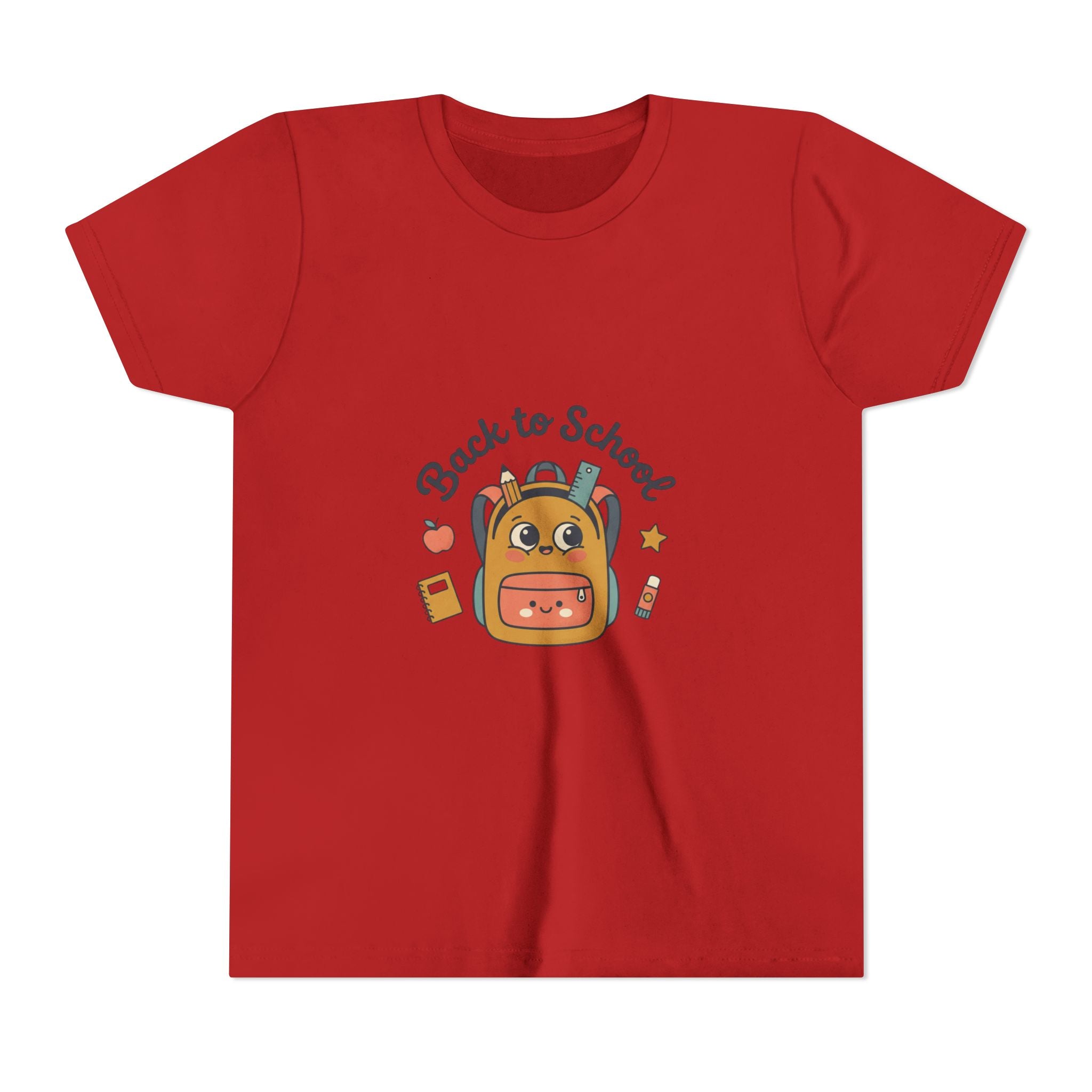 Back to School Youth Tee — Cute Backpack & Supplies Kids Shirt