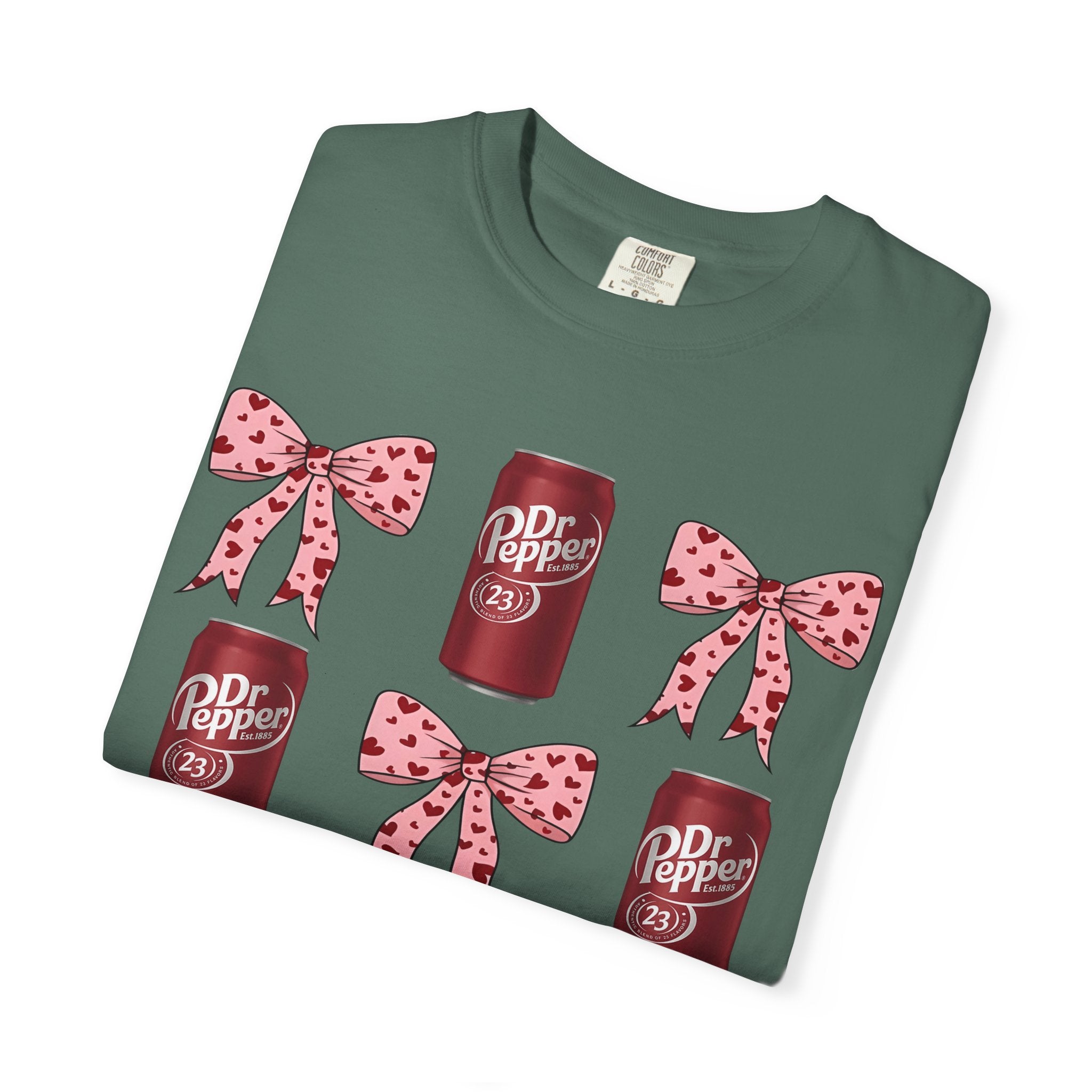 Dr Pepper Cans & Pink Polka Dot Bows T-Shirt