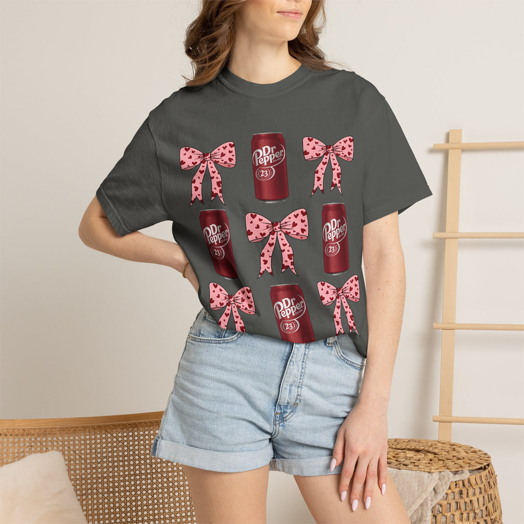 Dr Pepper Cans & Pink Polka Dot Bows T-Shirt