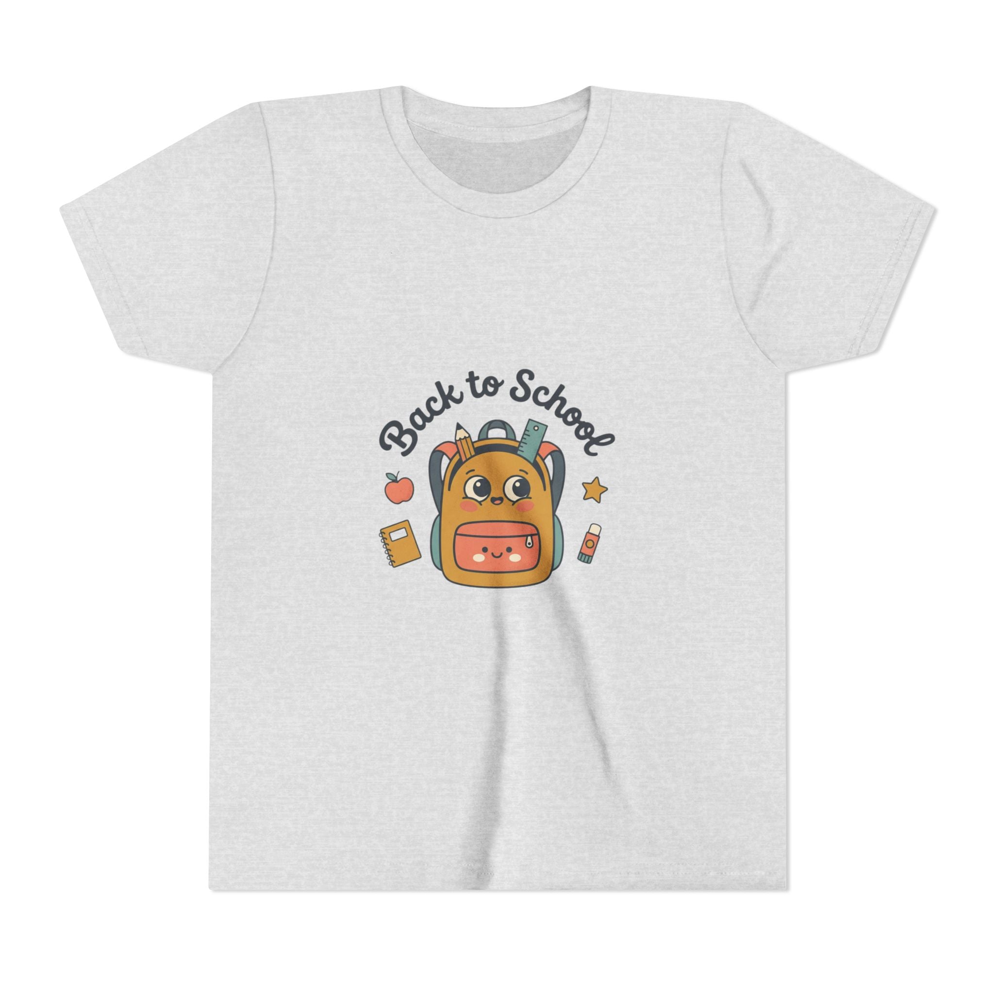 Back to School Youth Tee — Cute Backpack & Supplies Kids Shirt
