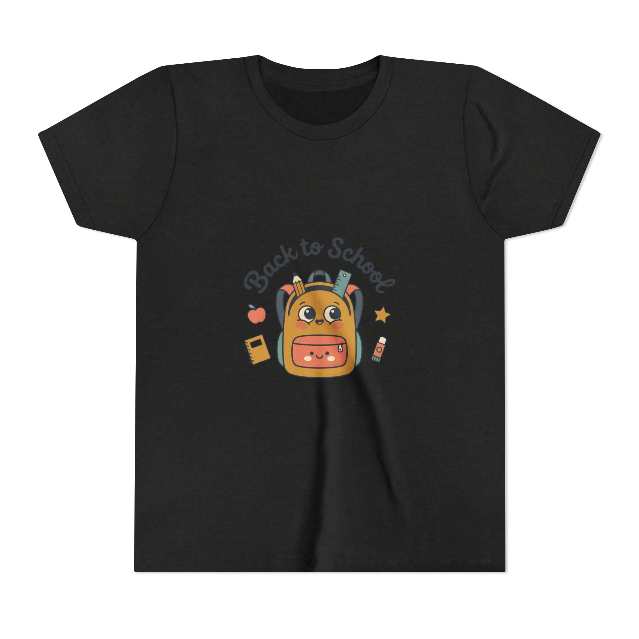 Back to School Youth Tee — Cute Backpack & Supplies Kids Shirt