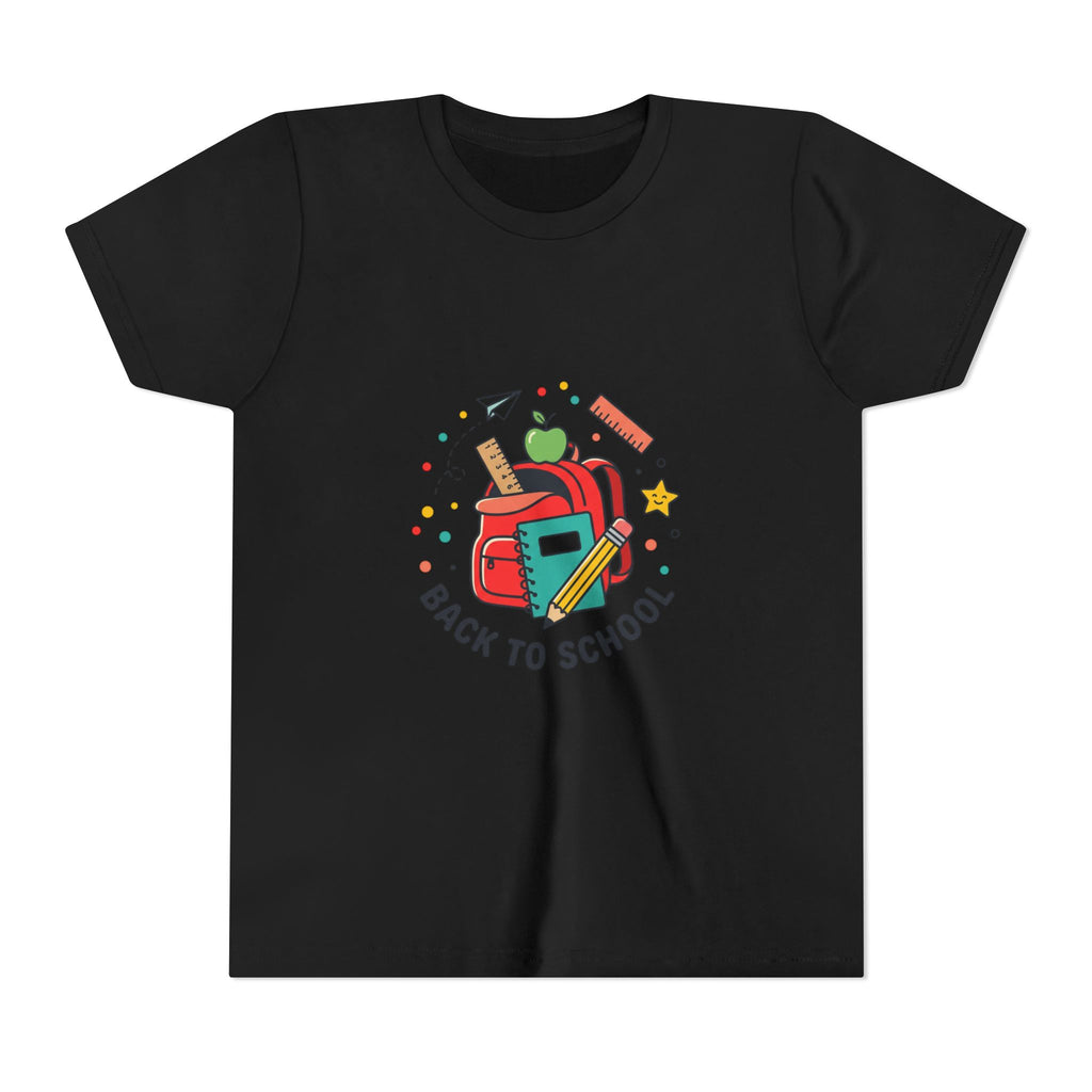 Back to School Youth Tee — Kids Backpack & School Supplies Graphic Shirt