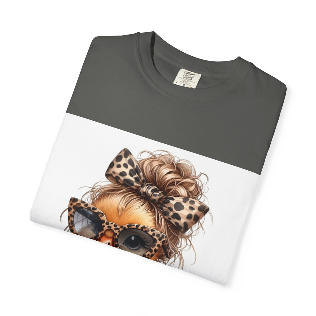 Cute Leopard Chick T-Shirt — Sunglasses Chick Graphic Tee