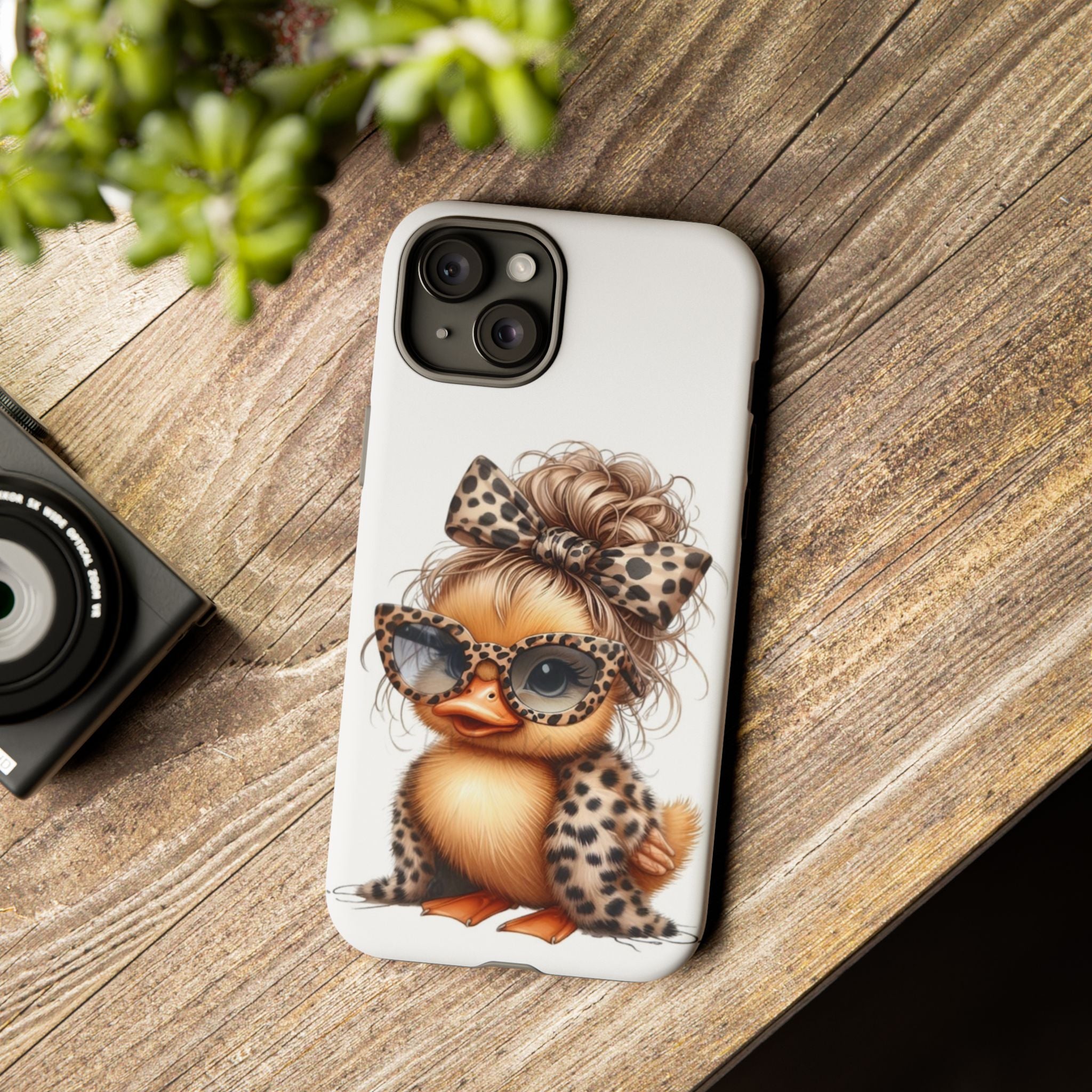 Leopard Chic Duckling Phone Case