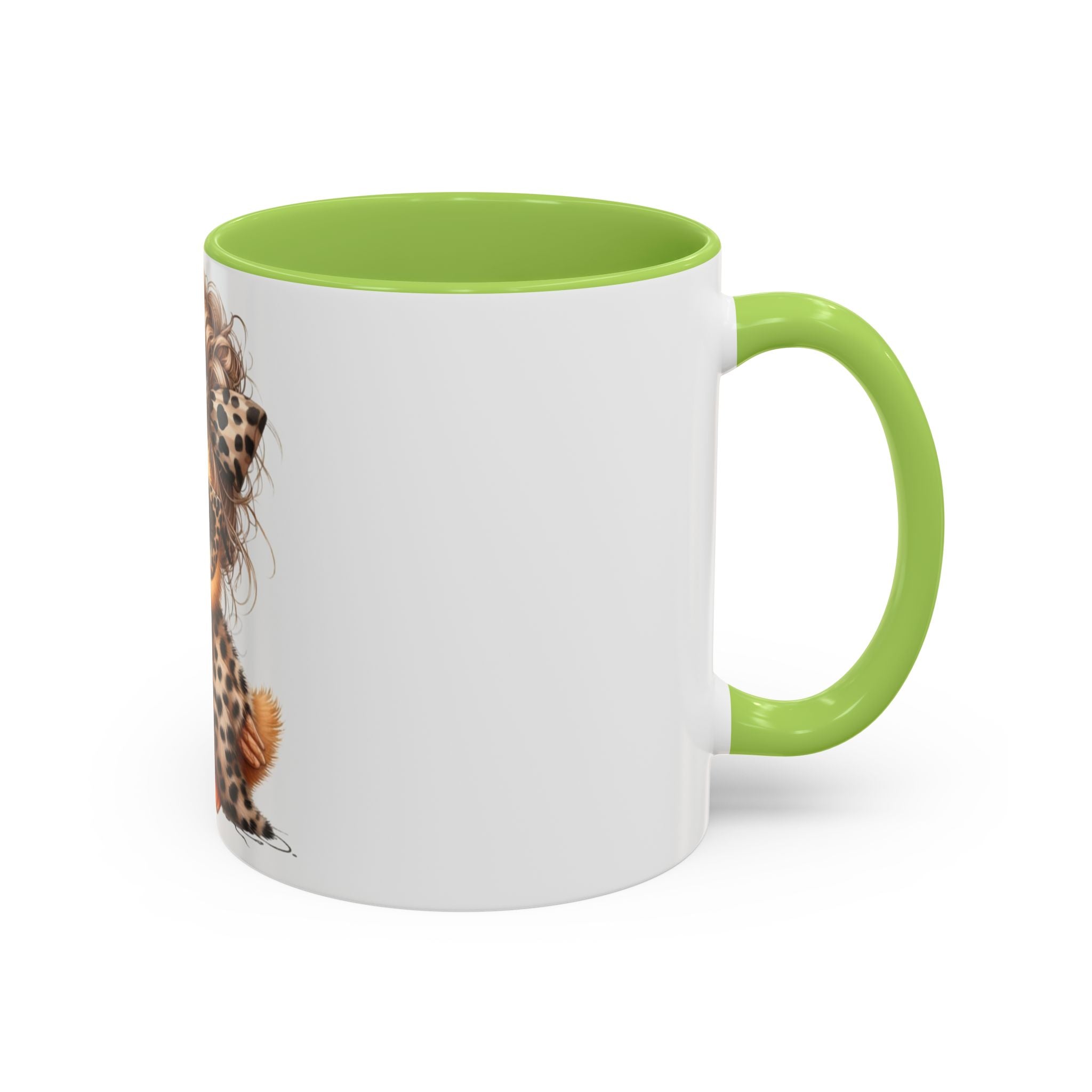 Leopard Chick Coffee Mug — Cute Chic Duckling Accent Mug (11/15oz)
