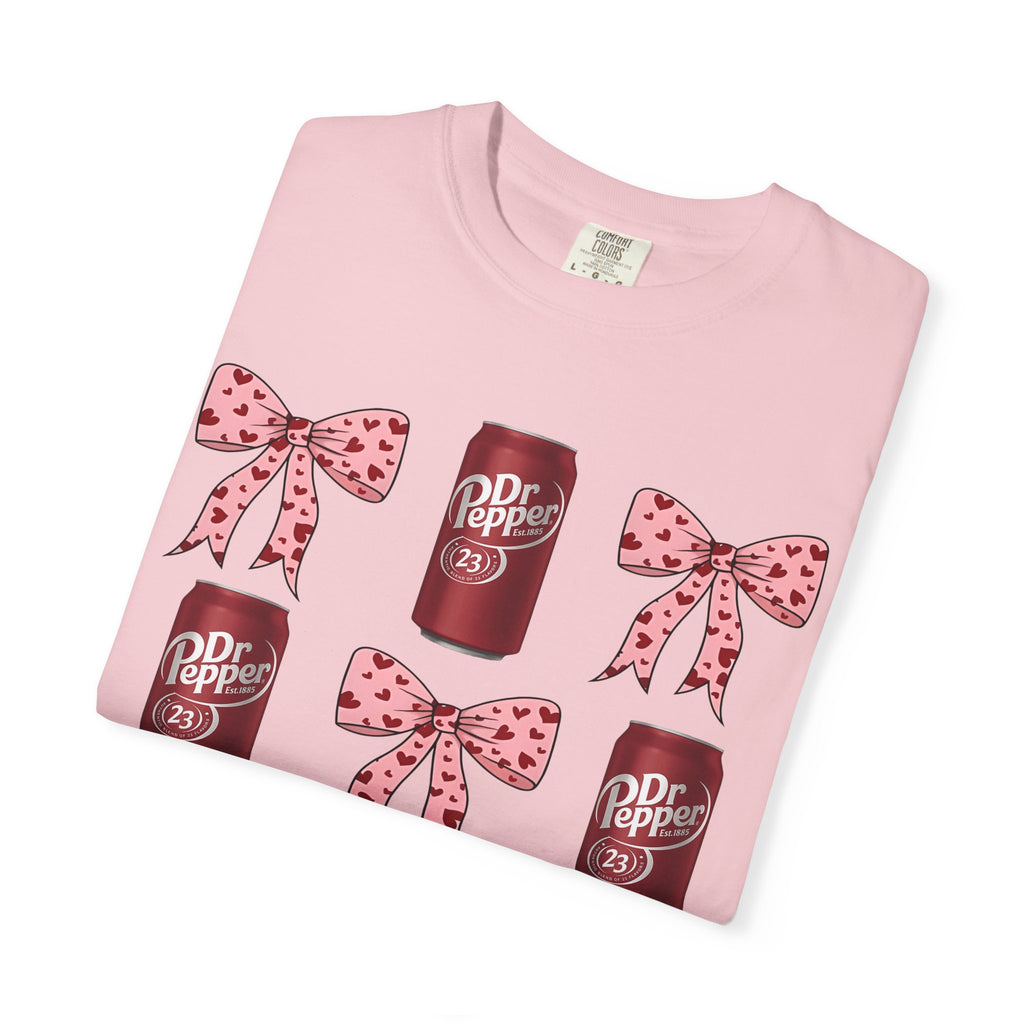Dr Pepper Cans & Pink Polka Dot Bows T-Shirt