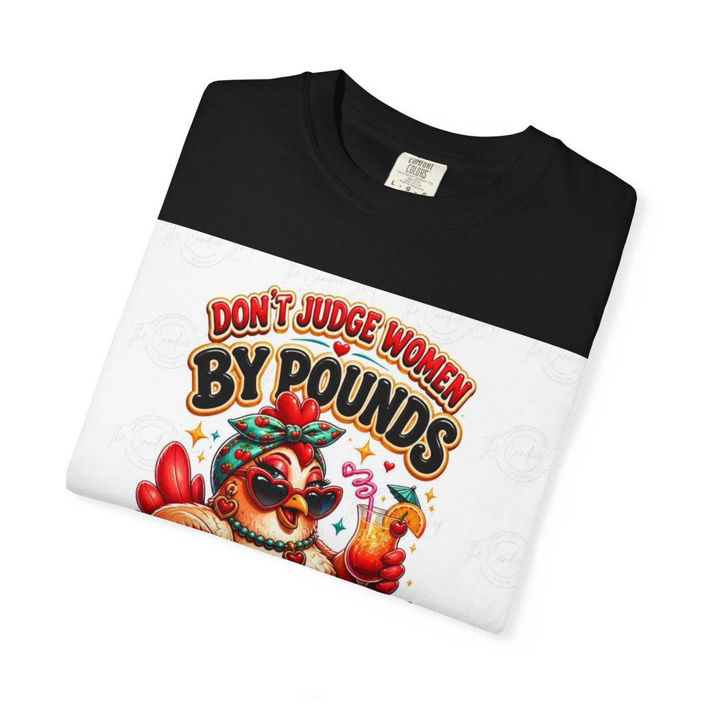 T-Shirt — "Don’t Judge Women By Pounds" Vintage Turkey Thanksgiving Tee