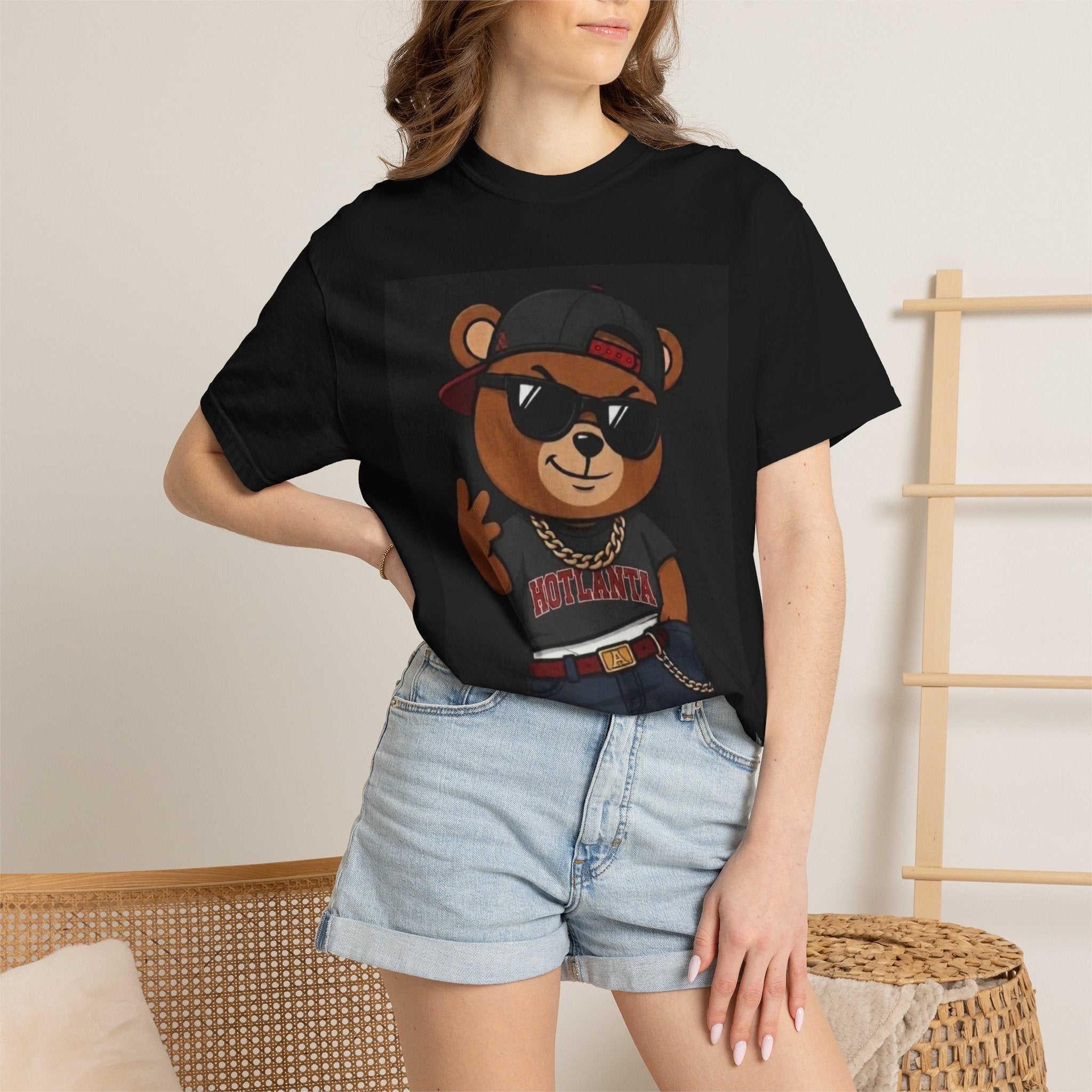 Streetwear Bear Graphic T-Shirt