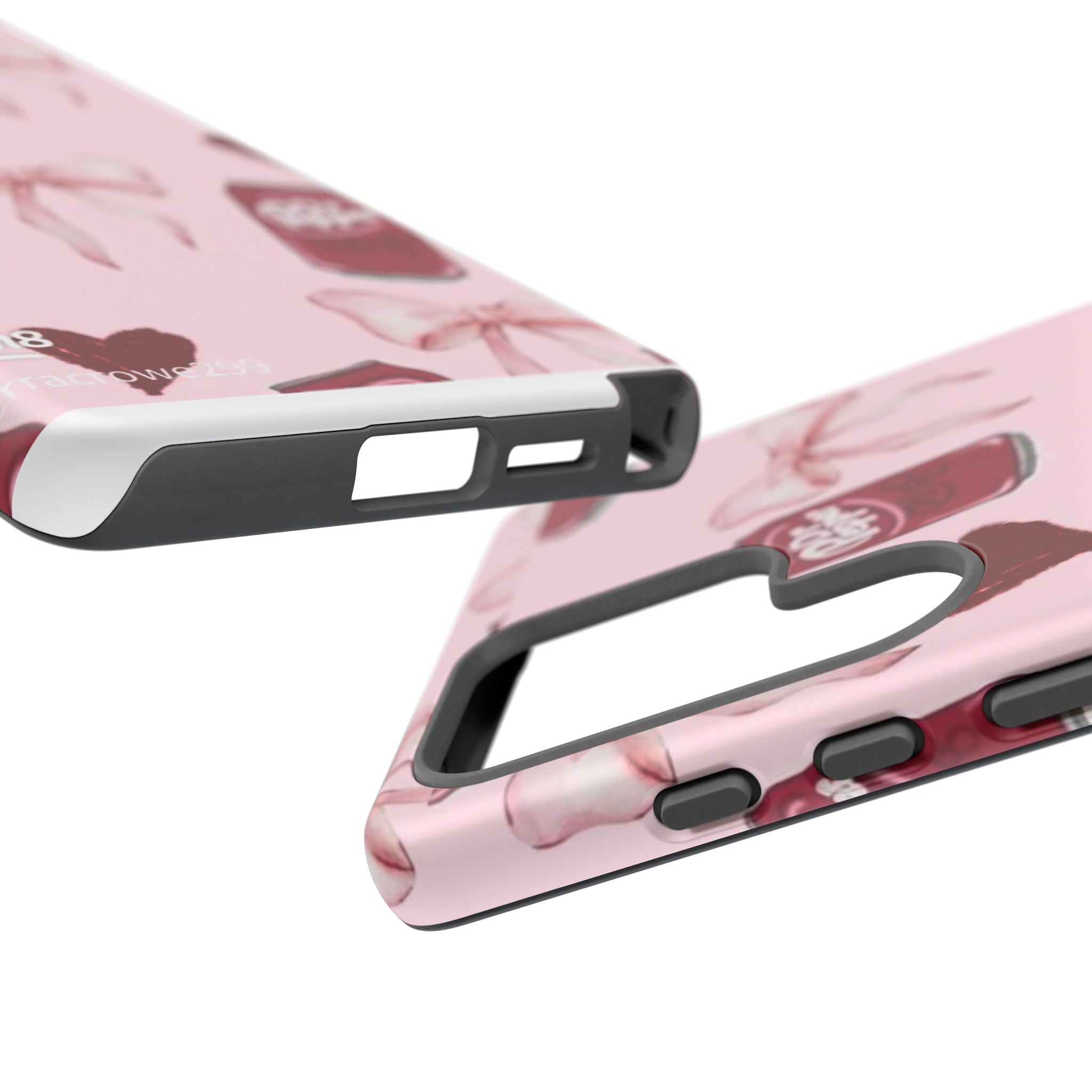 Dr Pepper Pink Bow Phone Case — Cute Soda Pattern Tough Case