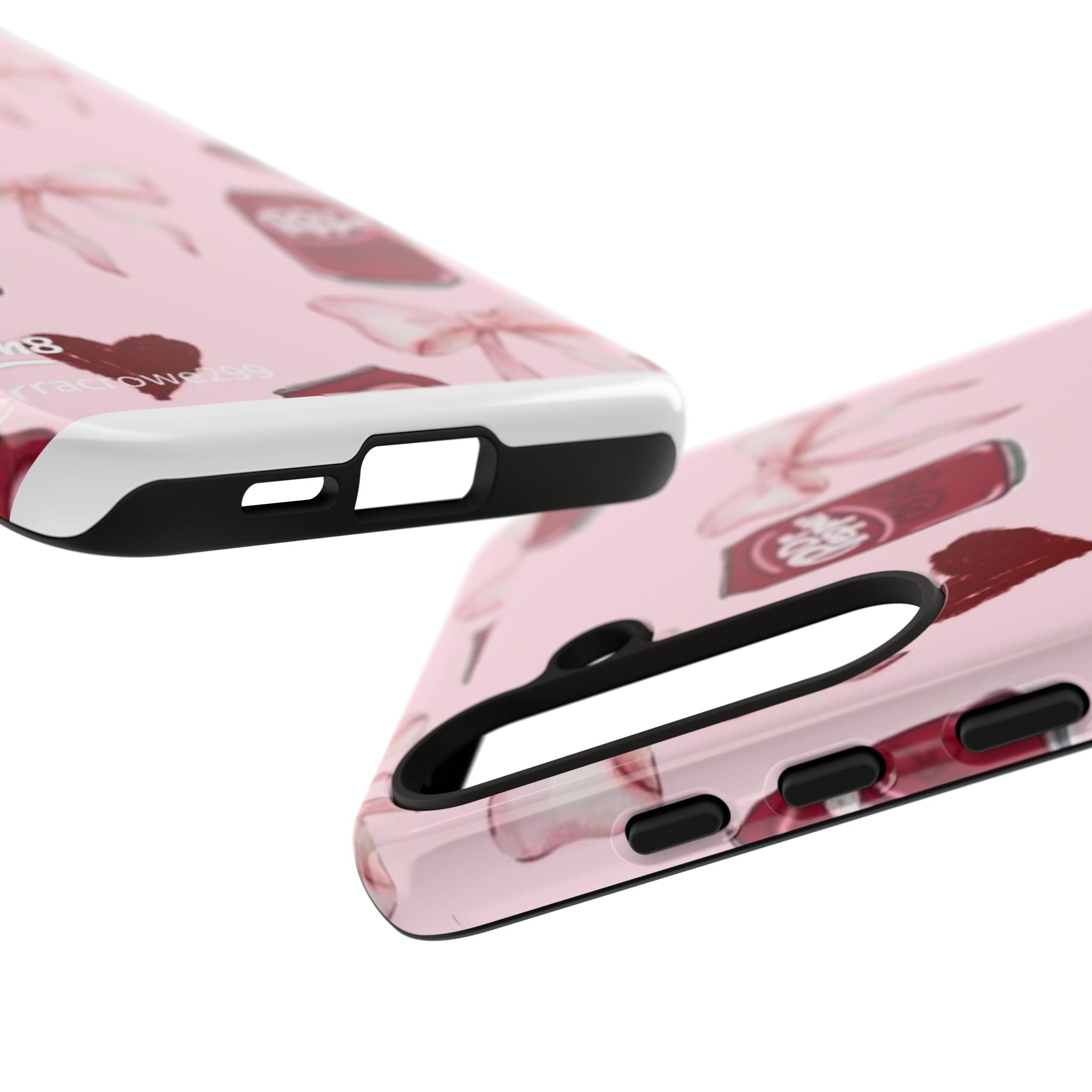 Dr Pepper Pink Bow Phone Case — Cute Soda Pattern Tough Case