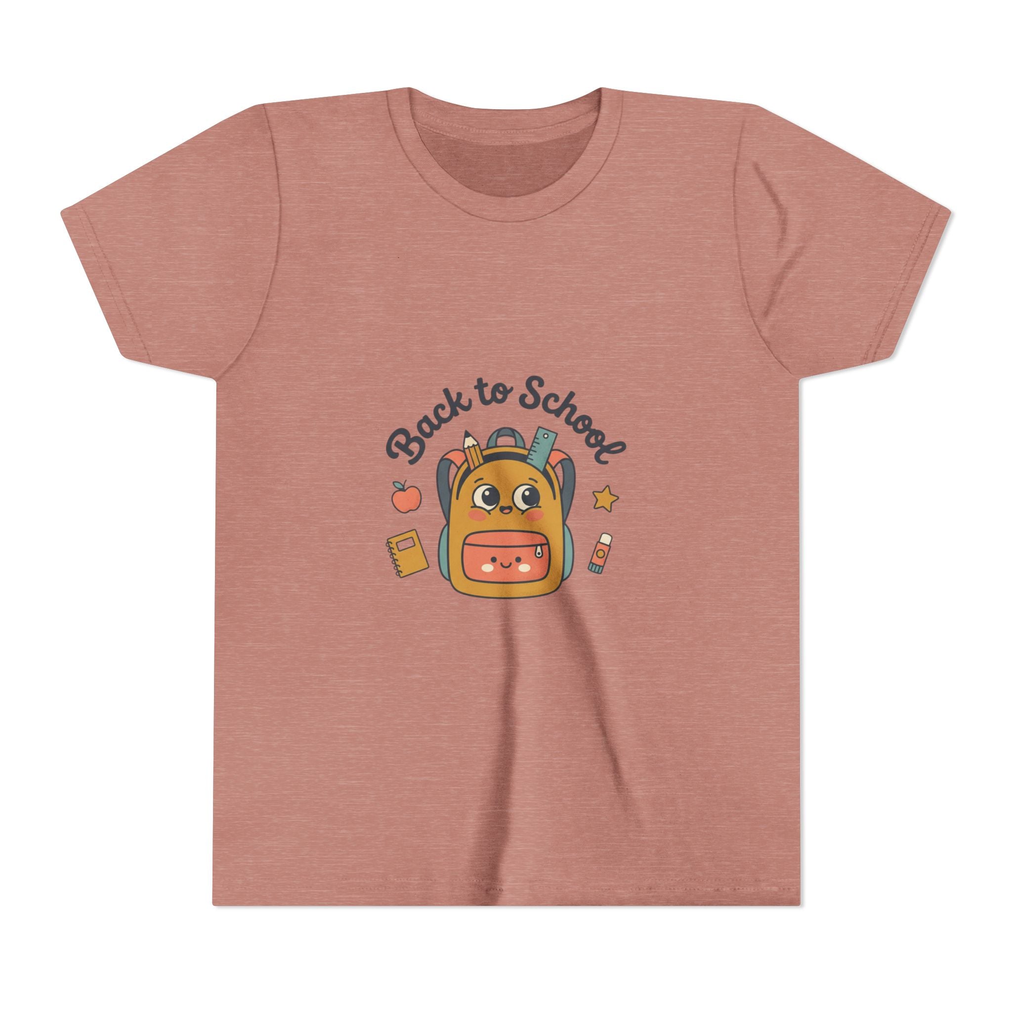 Back to School Youth Tee — Cute Backpack & Supplies Kids Shirt