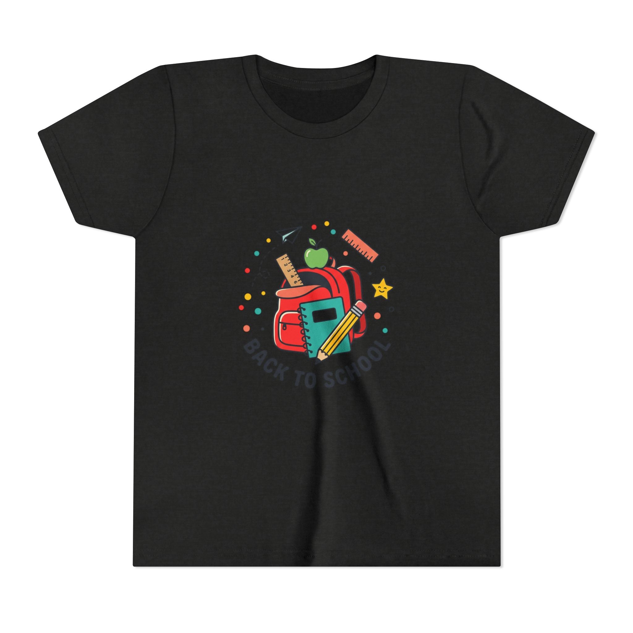 Back to School Youth Tee — Kids Backpack & School Supplies Graphic Shirt