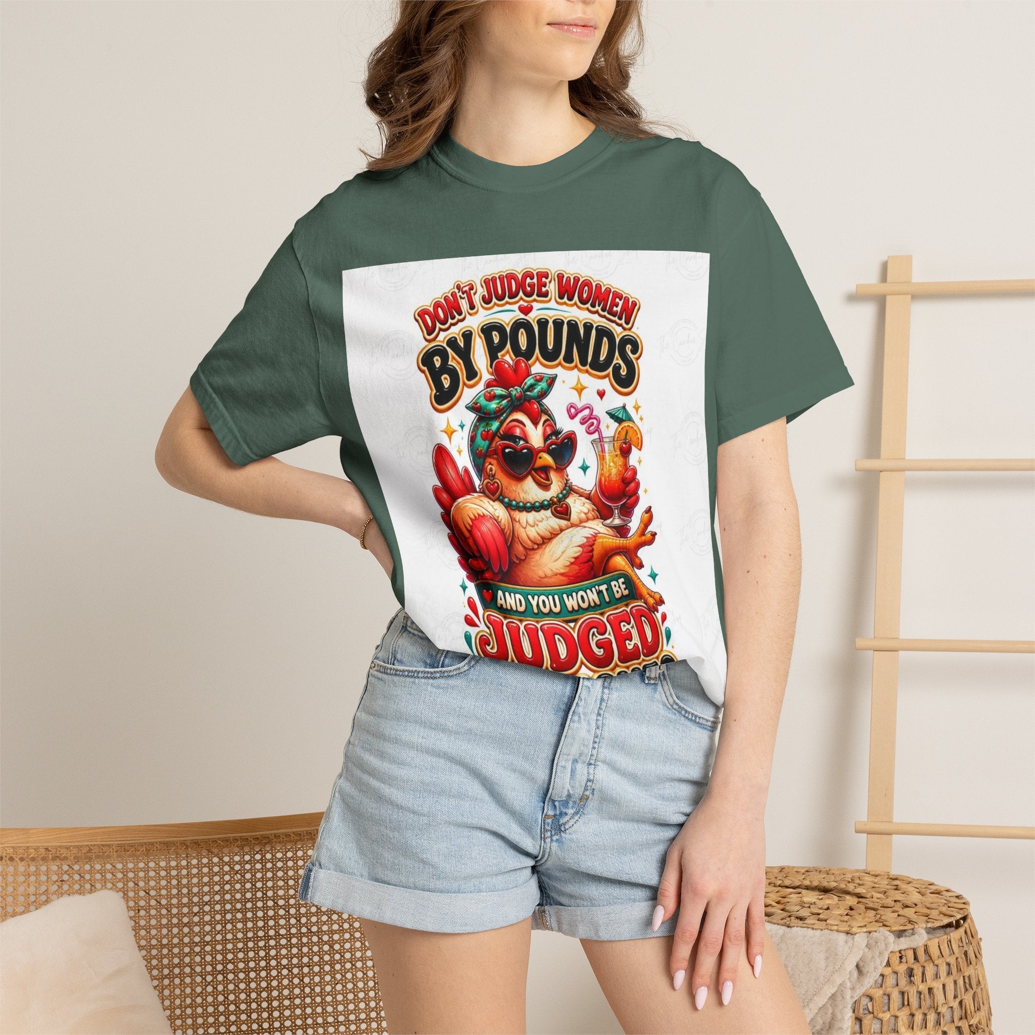 T-Shirt — "Don’t Judge Women By Pounds" Vintage Turkey Thanksgiving Tee
