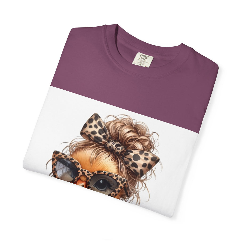 Cute Leopard Chick T-Shirt — Sunglasses Chick Graphic Tee