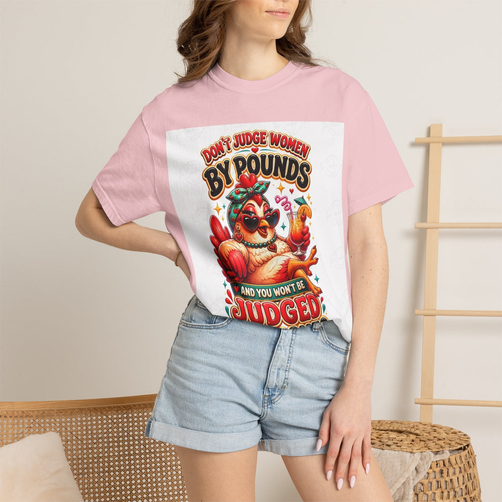 T-Shirt — "Don’t Judge Women By Pounds" Vintage Turkey Thanksgiving Tee