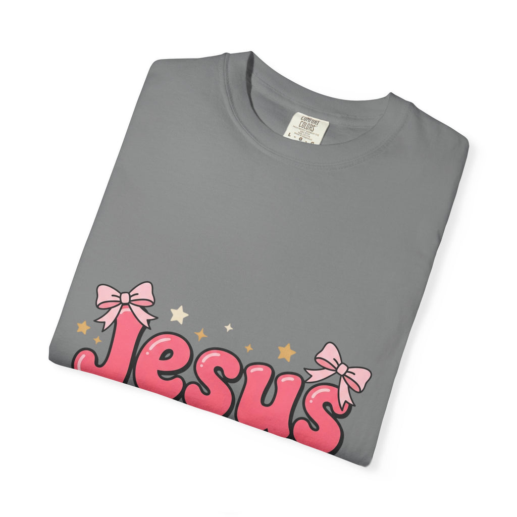 Jesus Fan T-Shirt — Cute Pink Gospel Graphic Tee