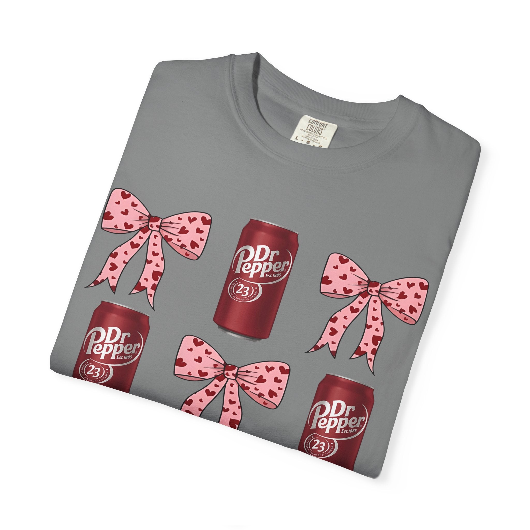 Dr Pepper Cans & Pink Polka Dot Bows T-Shirt