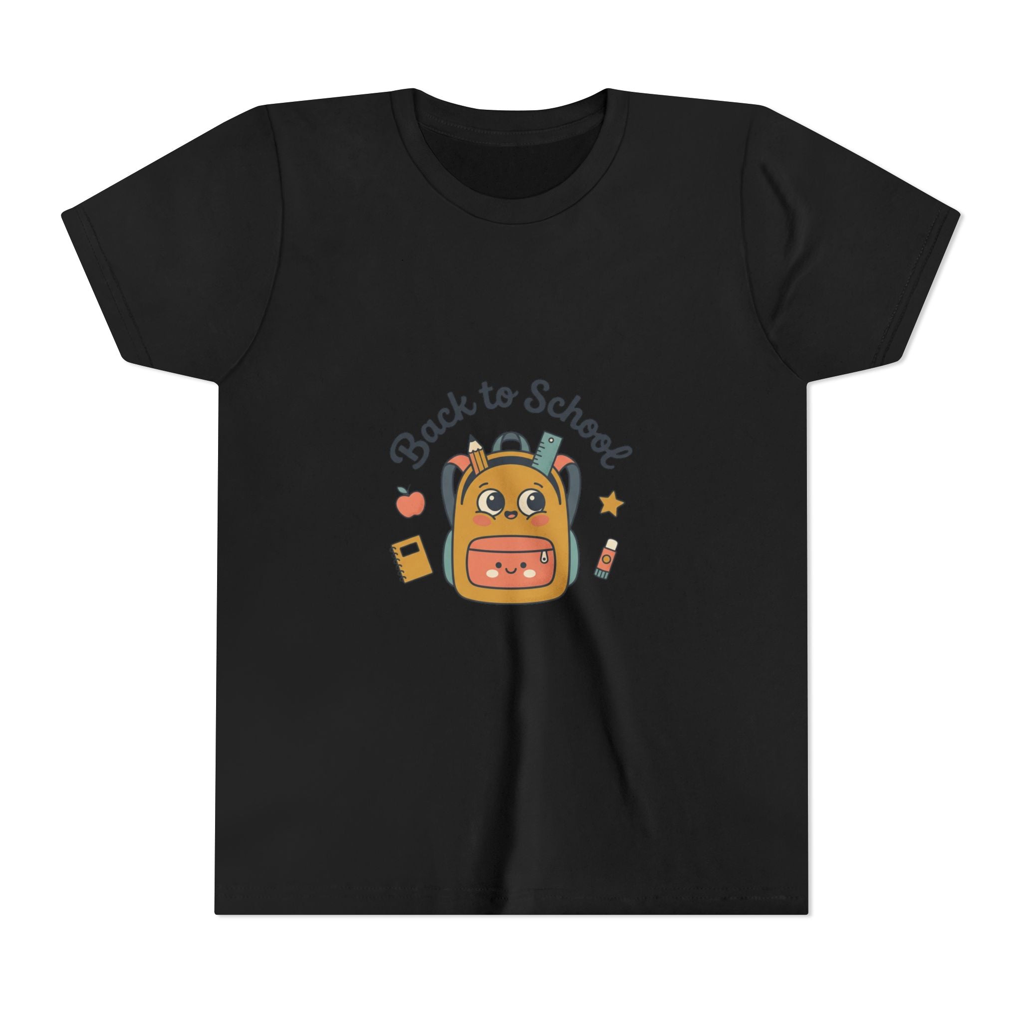 Back to School Youth Tee — Cute Backpack & Supplies Kids Shirt
