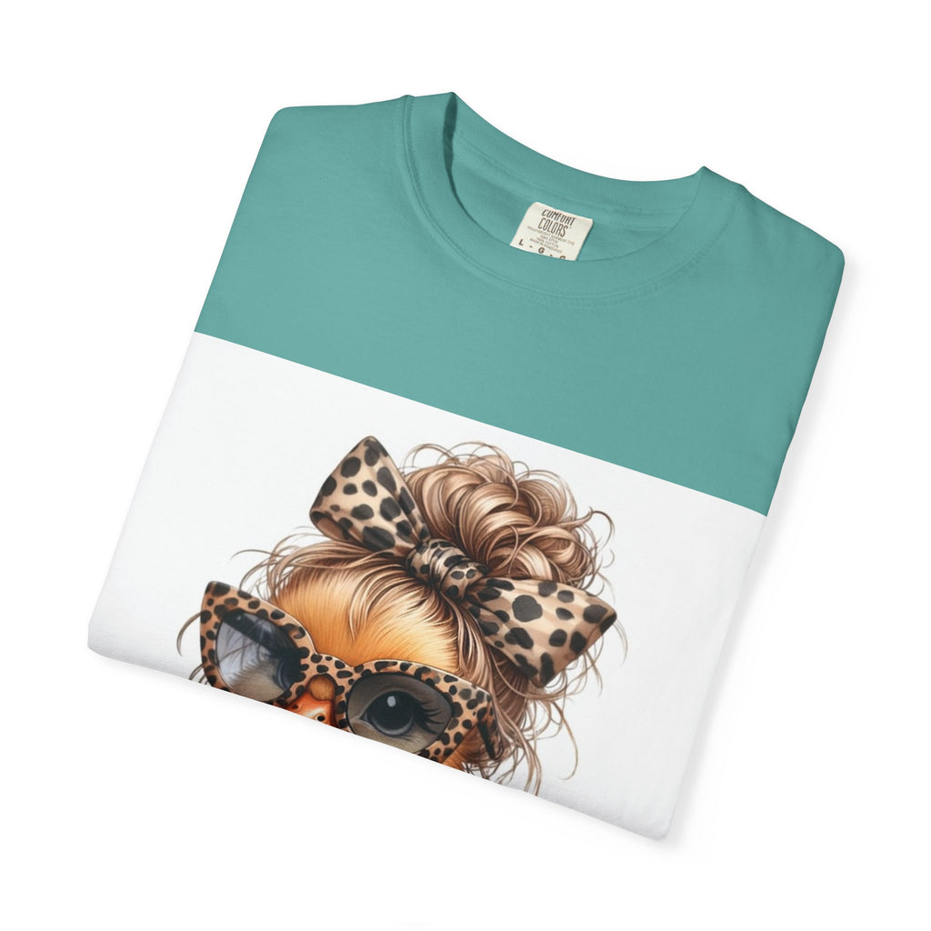 Cute Leopard Chick T-Shirt — Sunglasses Chick Graphic Tee