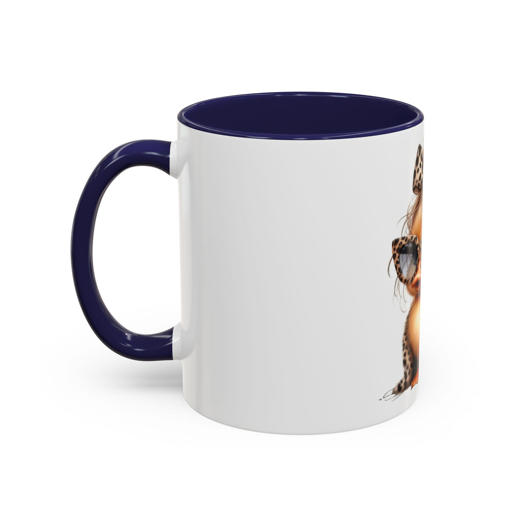 Leopard Chick Coffee Mug — Cute Chic Duckling Accent Mug (11/15oz)