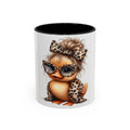 Leopard Chick Coffee Mug — Cute Chic Duckling Accent Mug (11/15oz)