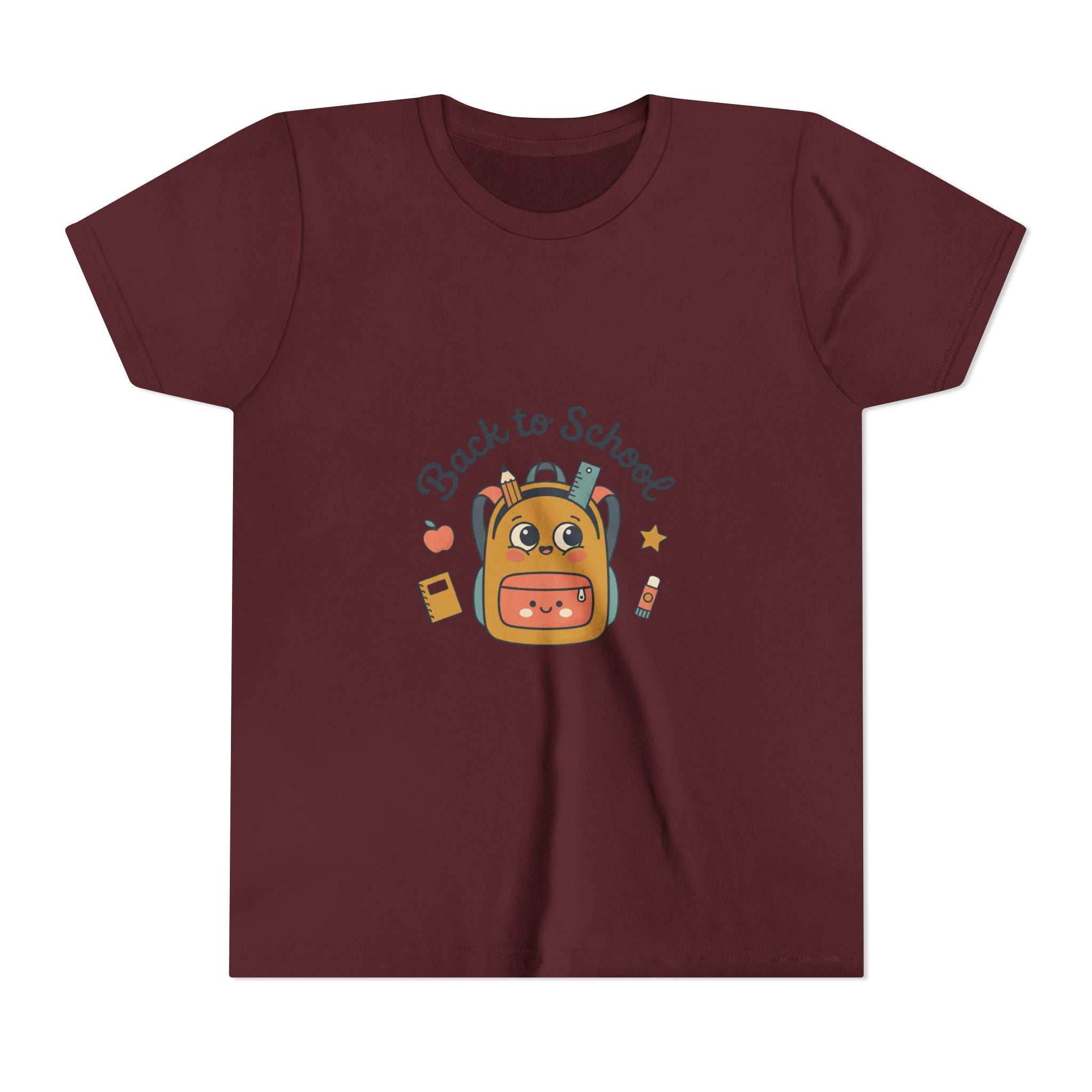 Back to School Youth Tee — Cute Backpack & Supplies Kids Shirt