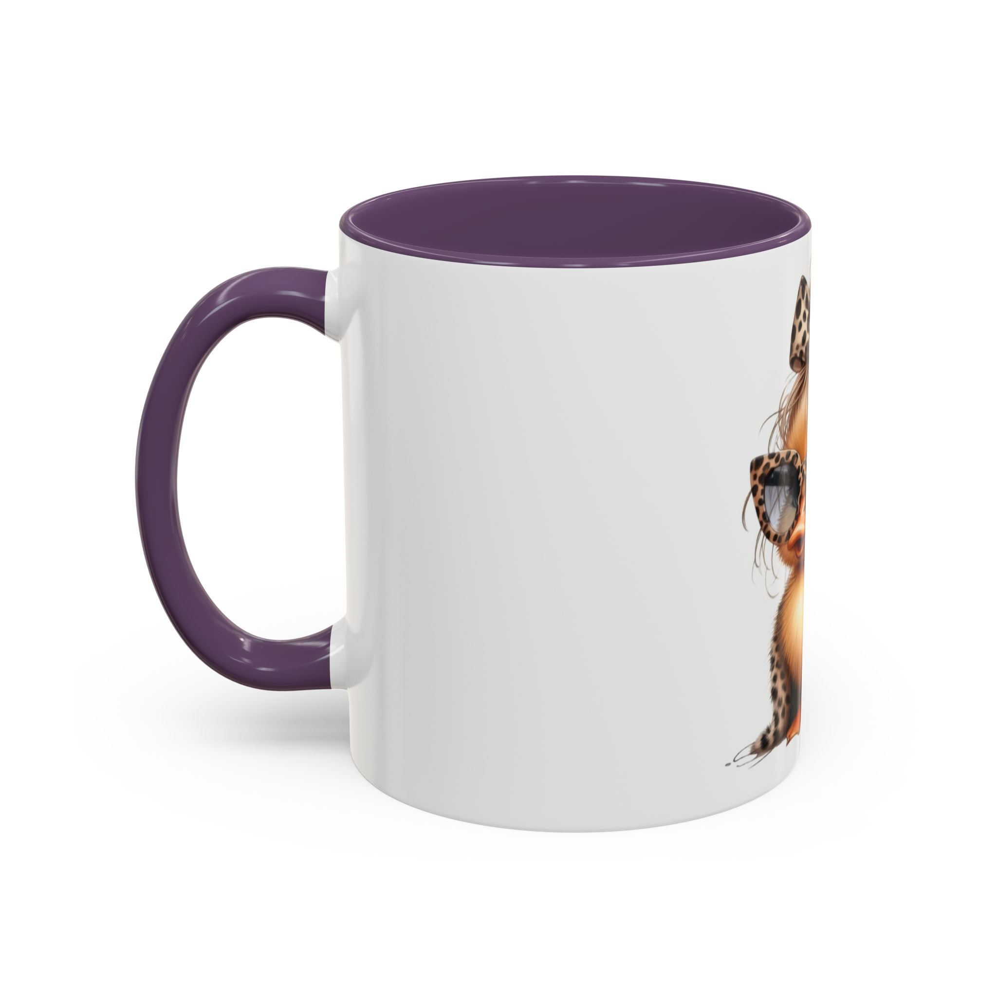 Leopard Chick Coffee Mug — Cute Chic Duckling Accent Mug (11/15oz)