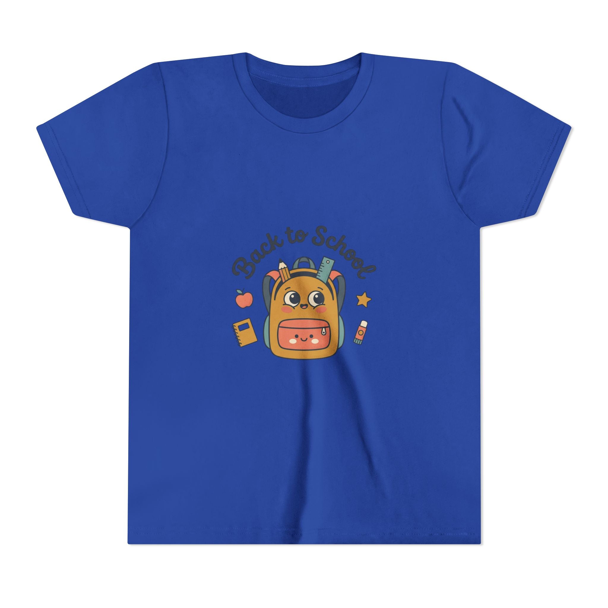 Back to School Youth Tee — Cute Backpack & Supplies Kids Shirt