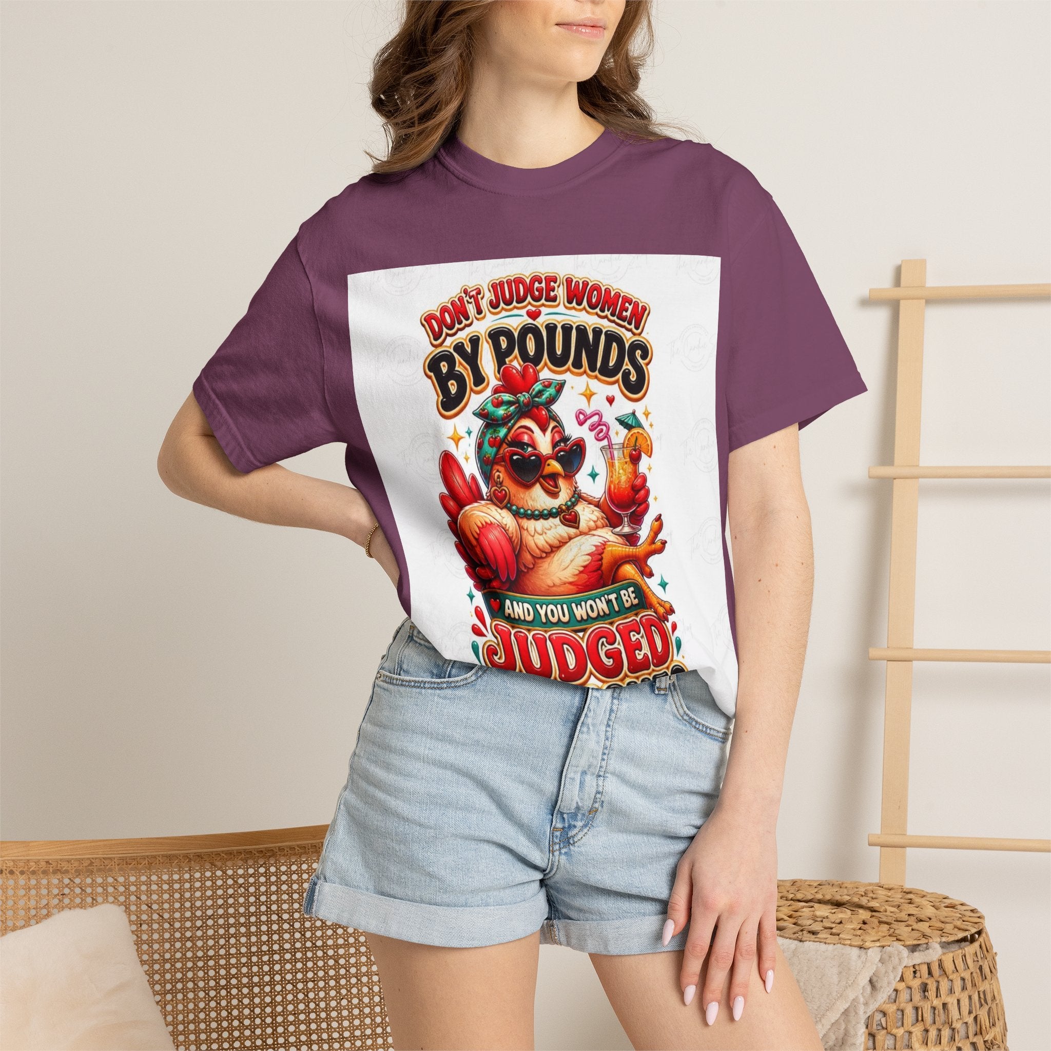 T-Shirt — "Don’t Judge Women By Pounds" Vintage Turkey Thanksgiving Tee