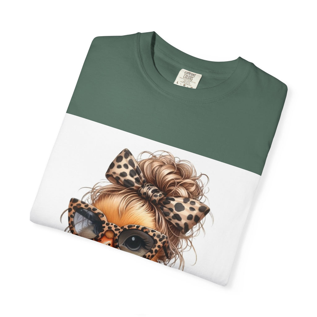 Cute Leopard Chick T-Shirt — Sunglasses Chick Graphic Tee