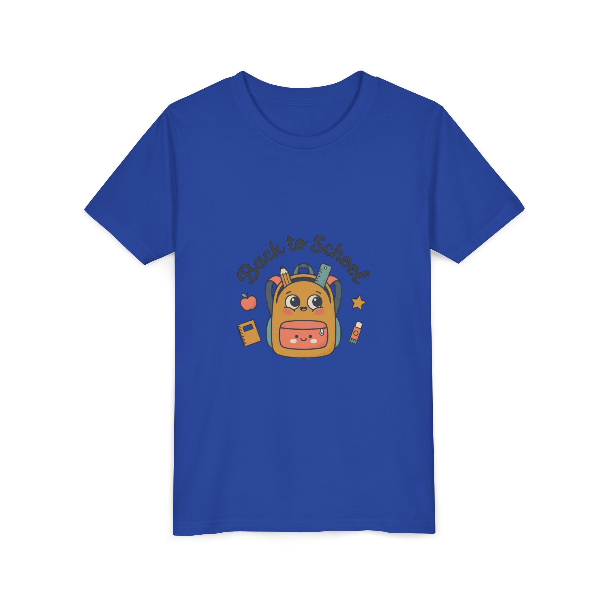 Back to School Youth Tee — Cute Backpack & Supplies Kids Shirt