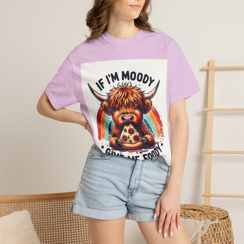 If I’m Moody Give Me Foody Highland Cow T-Shirt