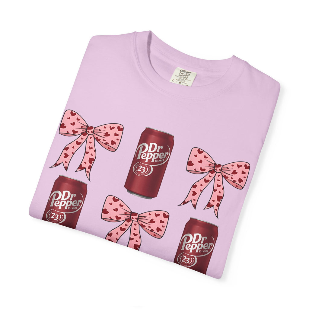 Dr Pepper Cans & Pink Polka Dot Bows T-Shirt