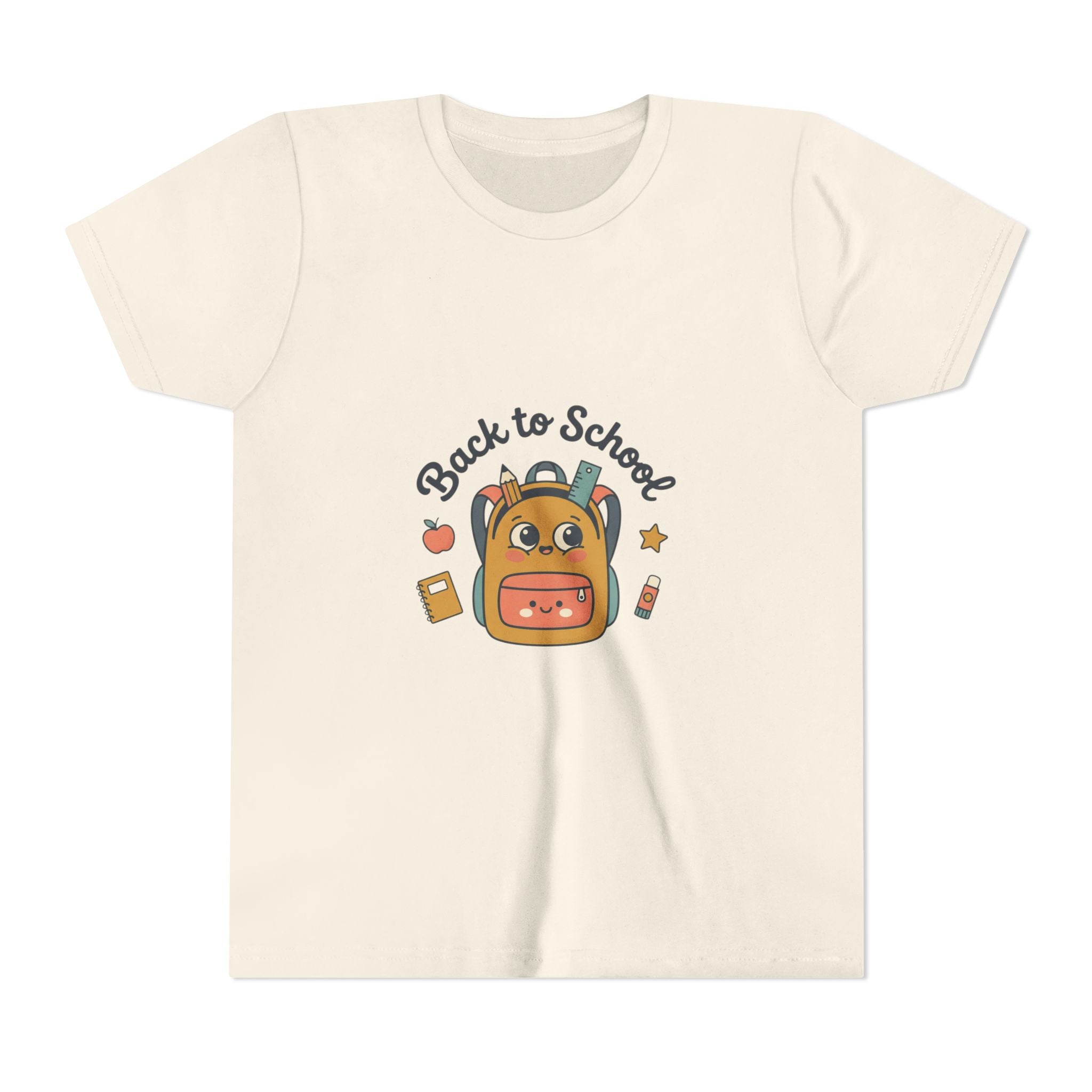 Back to School Youth Tee — Cute Backpack & Supplies Kids Shirt