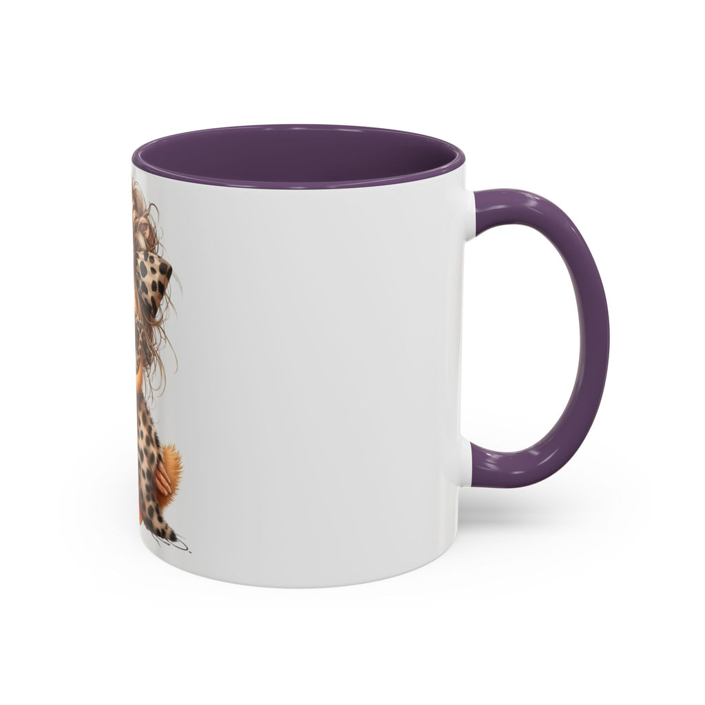 Leopard Chick Coffee Mug — Cute Chic Duckling Accent Mug (11/15oz)