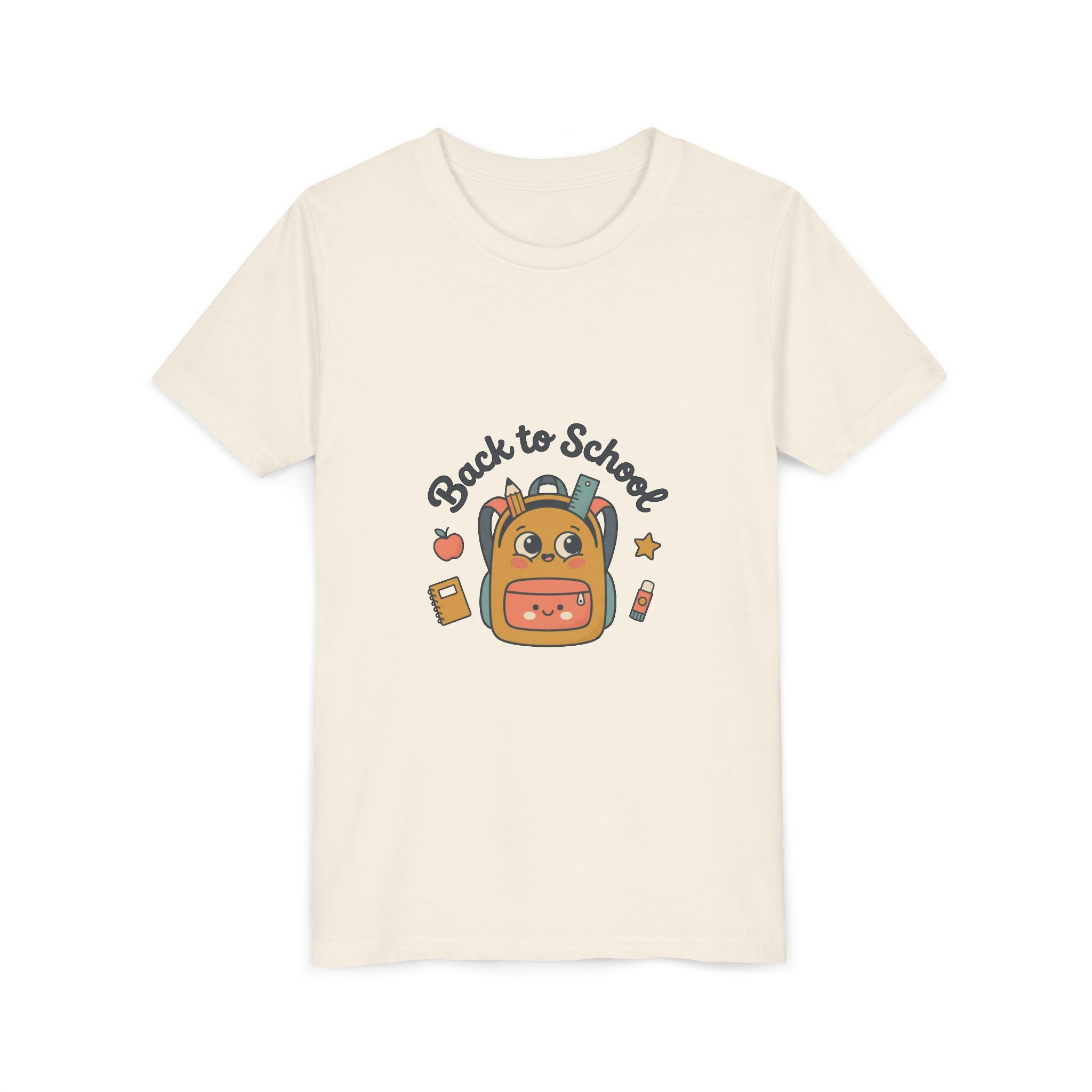 Back to School Youth Tee — Cute Backpack & Supplies Kids Shirt