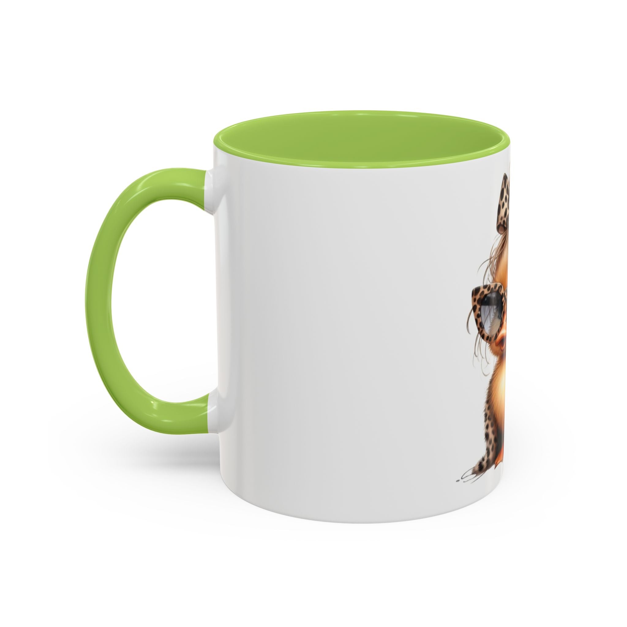 Leopard Chick Coffee Mug — Cute Chic Duckling Accent Mug (11/15oz)