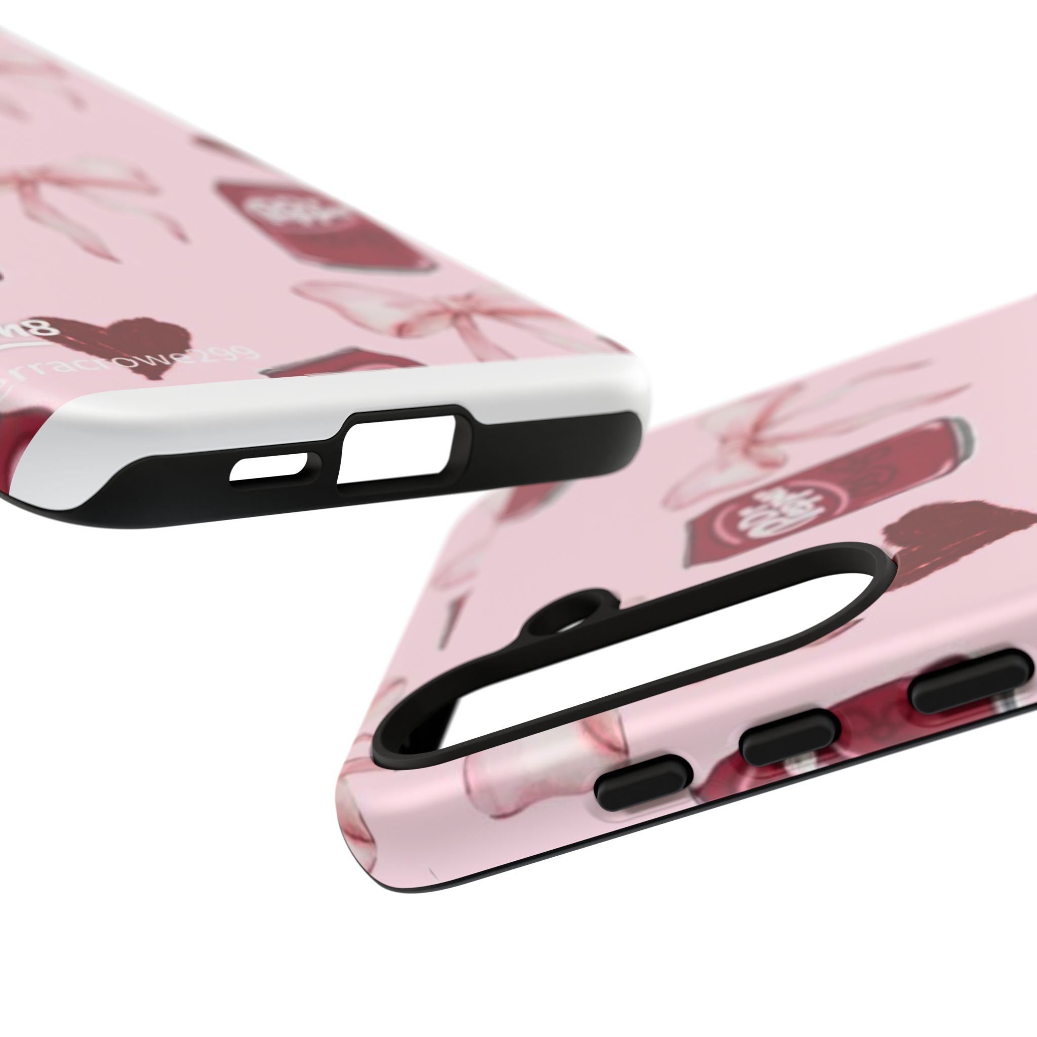 Dr Pepper Pink Bow Phone Case — Cute Soda Pattern Tough Case