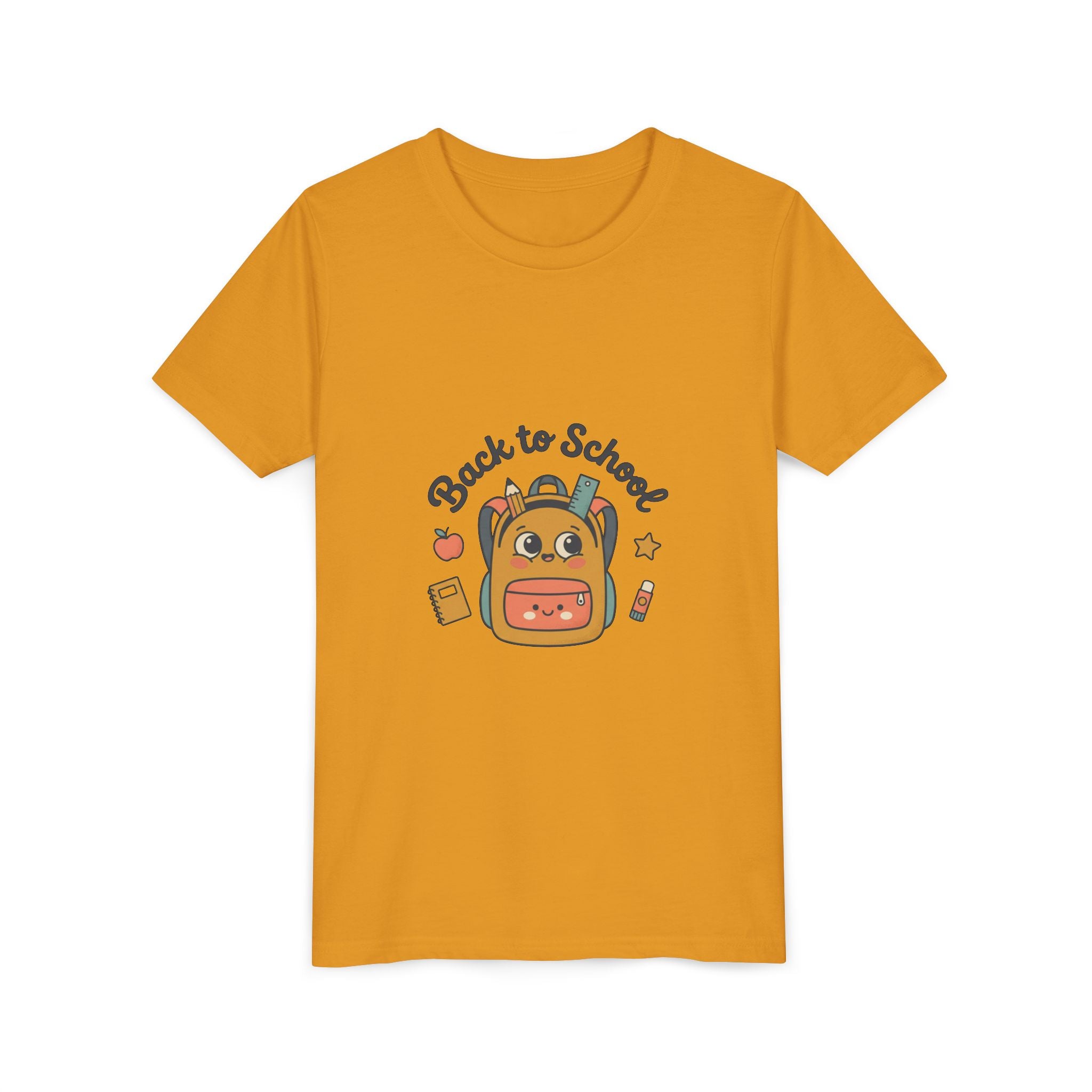 Back to School Youth Tee — Cute Backpack & Supplies Kids Shirt