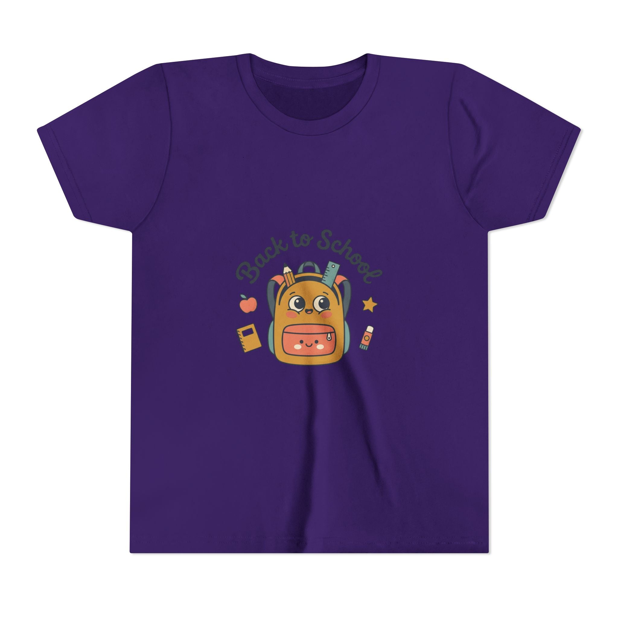 Back to School Youth Tee — Cute Backpack & Supplies Kids Shirt