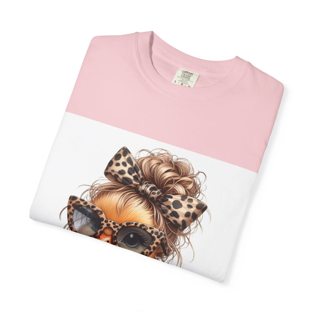 Cute Leopard Chick T-Shirt — Sunglasses Chick Graphic Tee