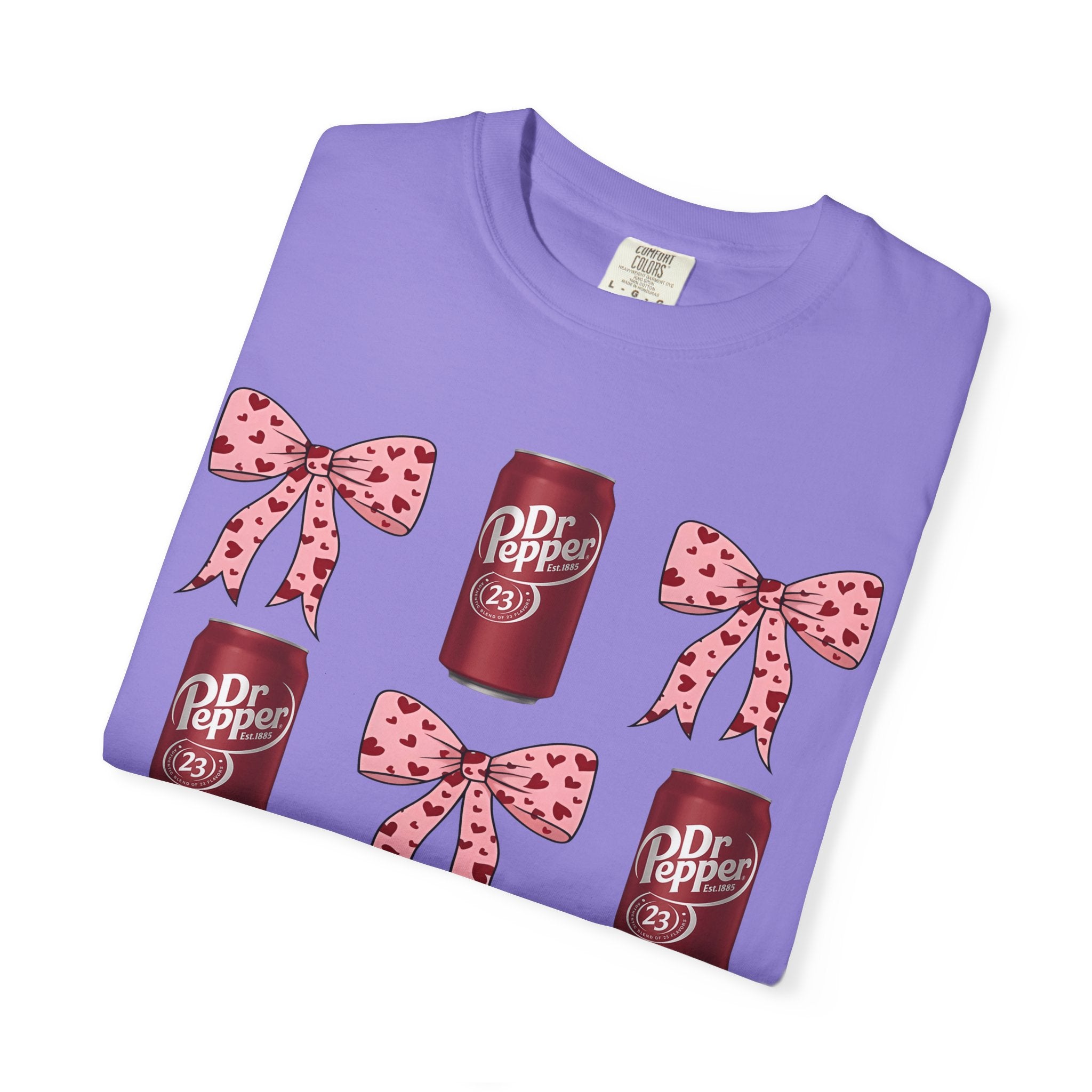 Dr Pepper Cans & Pink Polka Dot Bows T-Shirt