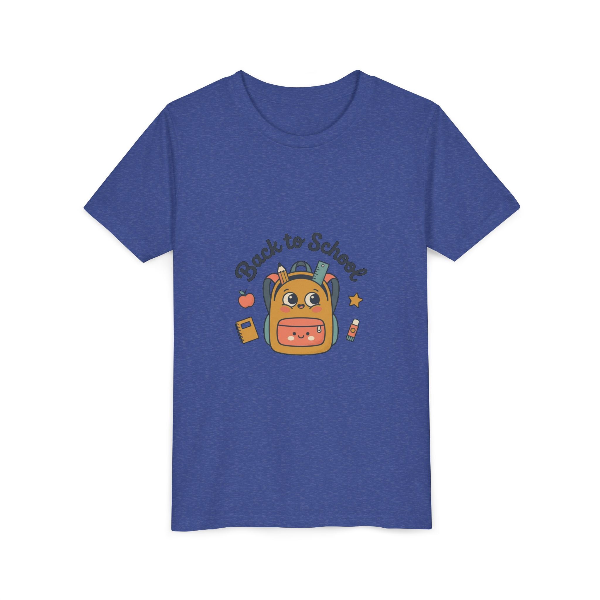 Back to School Youth Tee — Cute Backpack & Supplies Kids Shirt