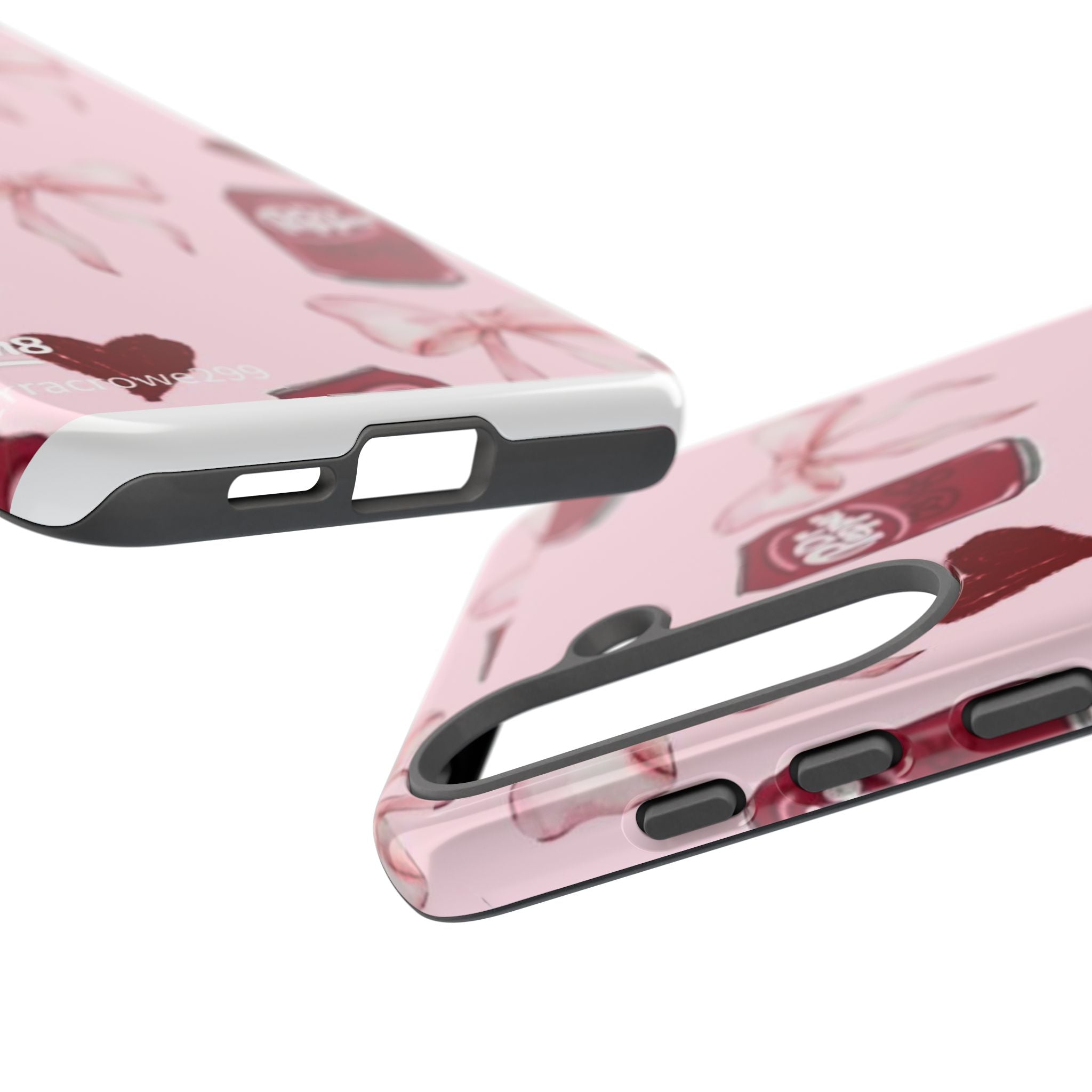 Dr Pepper Pink Bow Phone Case — Cute Soda Pattern Tough Case