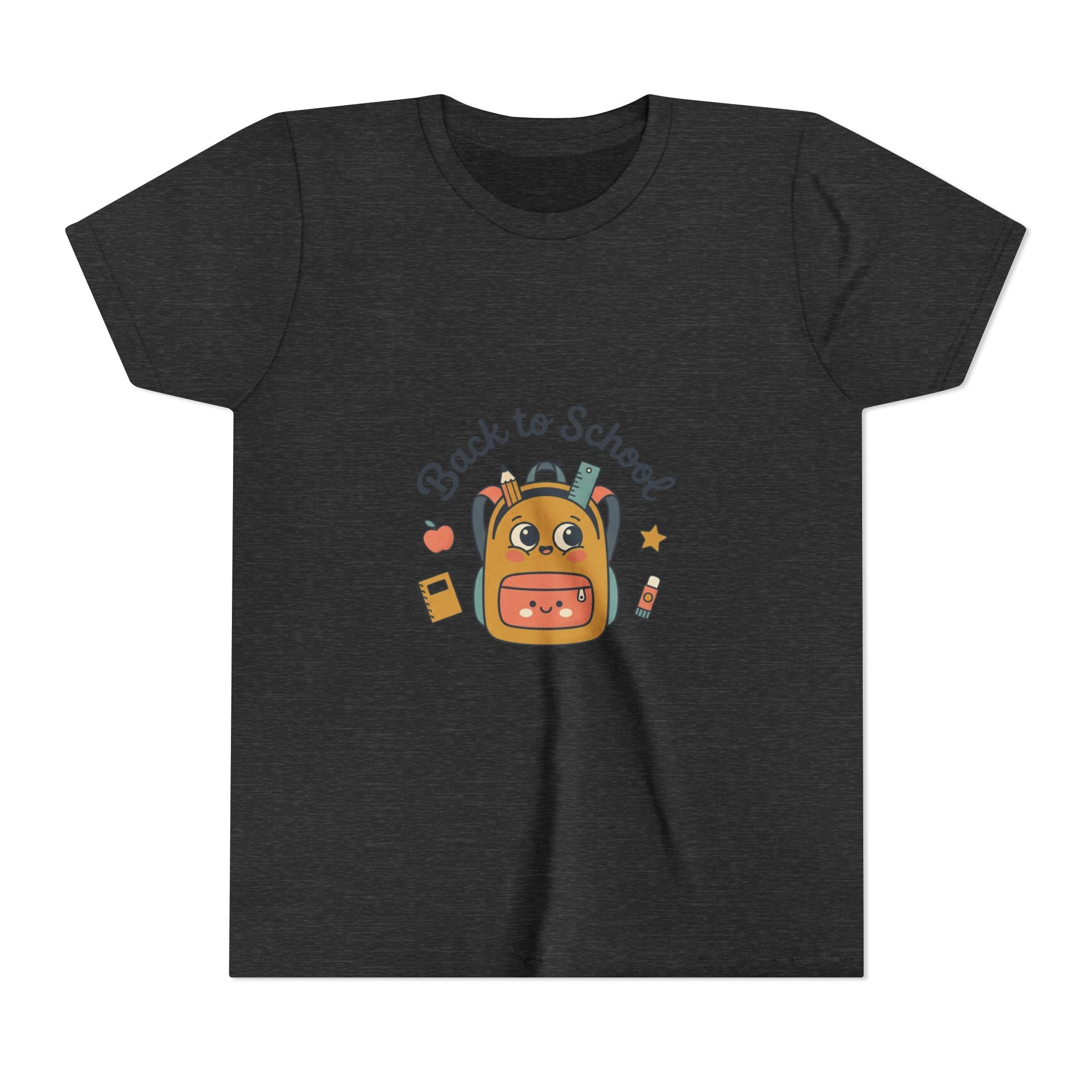 Back to School Youth Tee — Cute Backpack & Supplies Kids Shirt