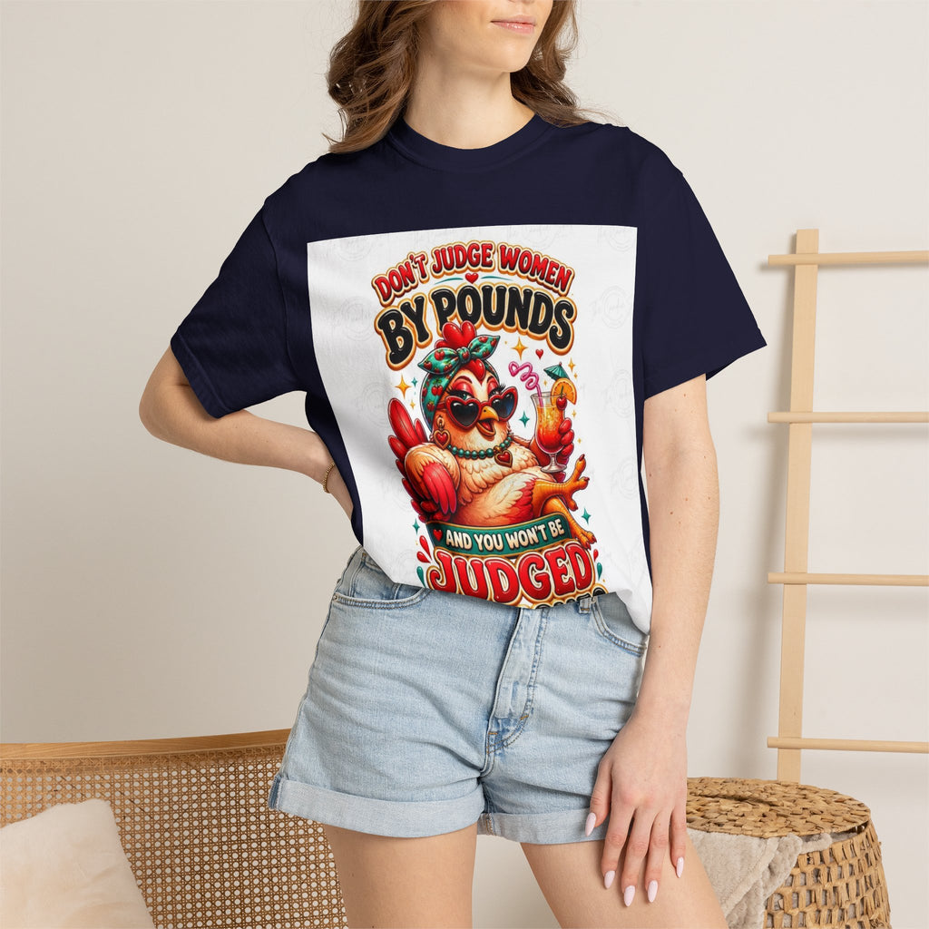 T-Shirt — "Don’t Judge Women By Pounds" Vintage Turkey Thanksgiving Tee