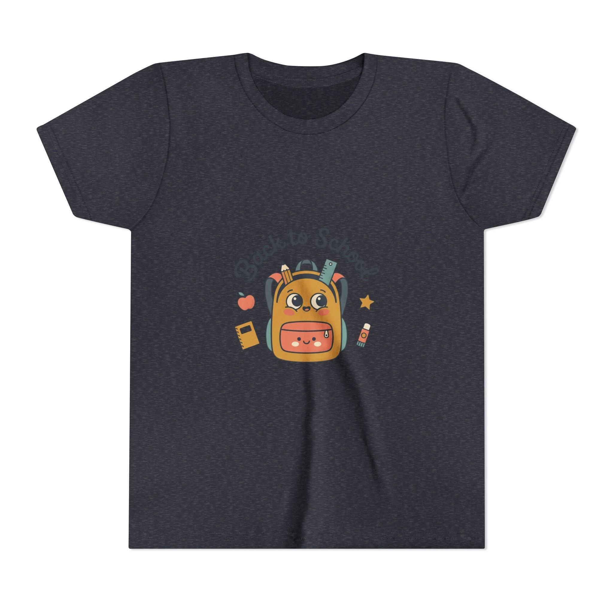 Back to School Youth Tee — Cute Backpack & Supplies Kids Shirt