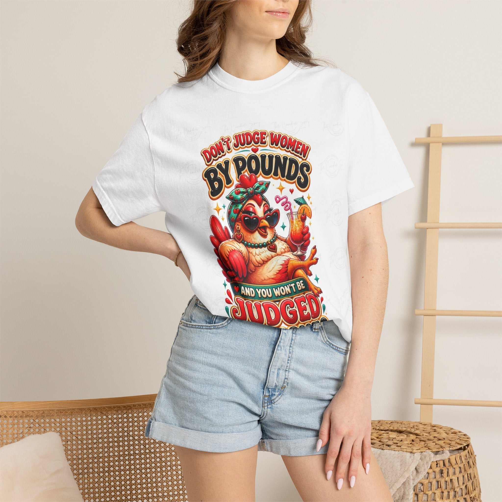 T-Shirt — "Don’t Judge Women By Pounds" Vintage Turkey Thanksgiving Tee