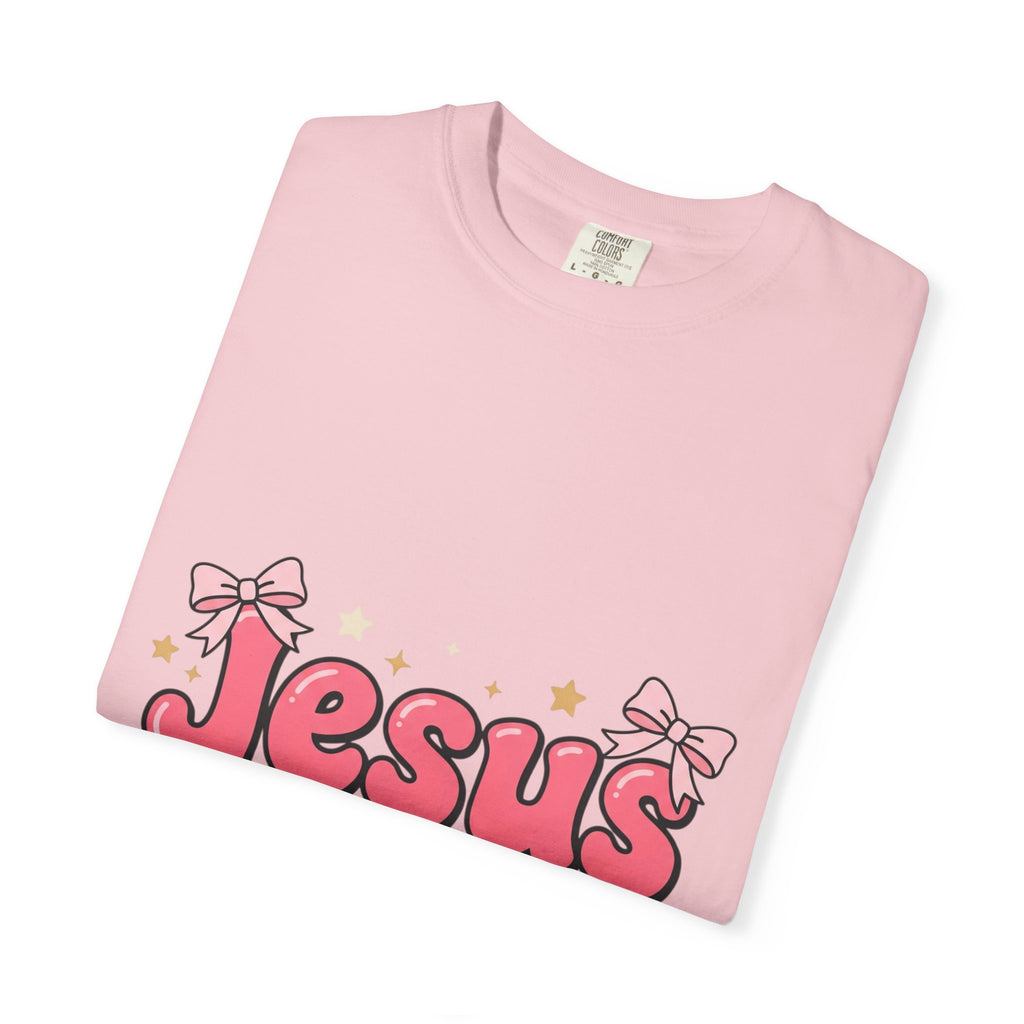 Jesus Fan T-Shirt — Cute Pink Gospel Graphic Tee